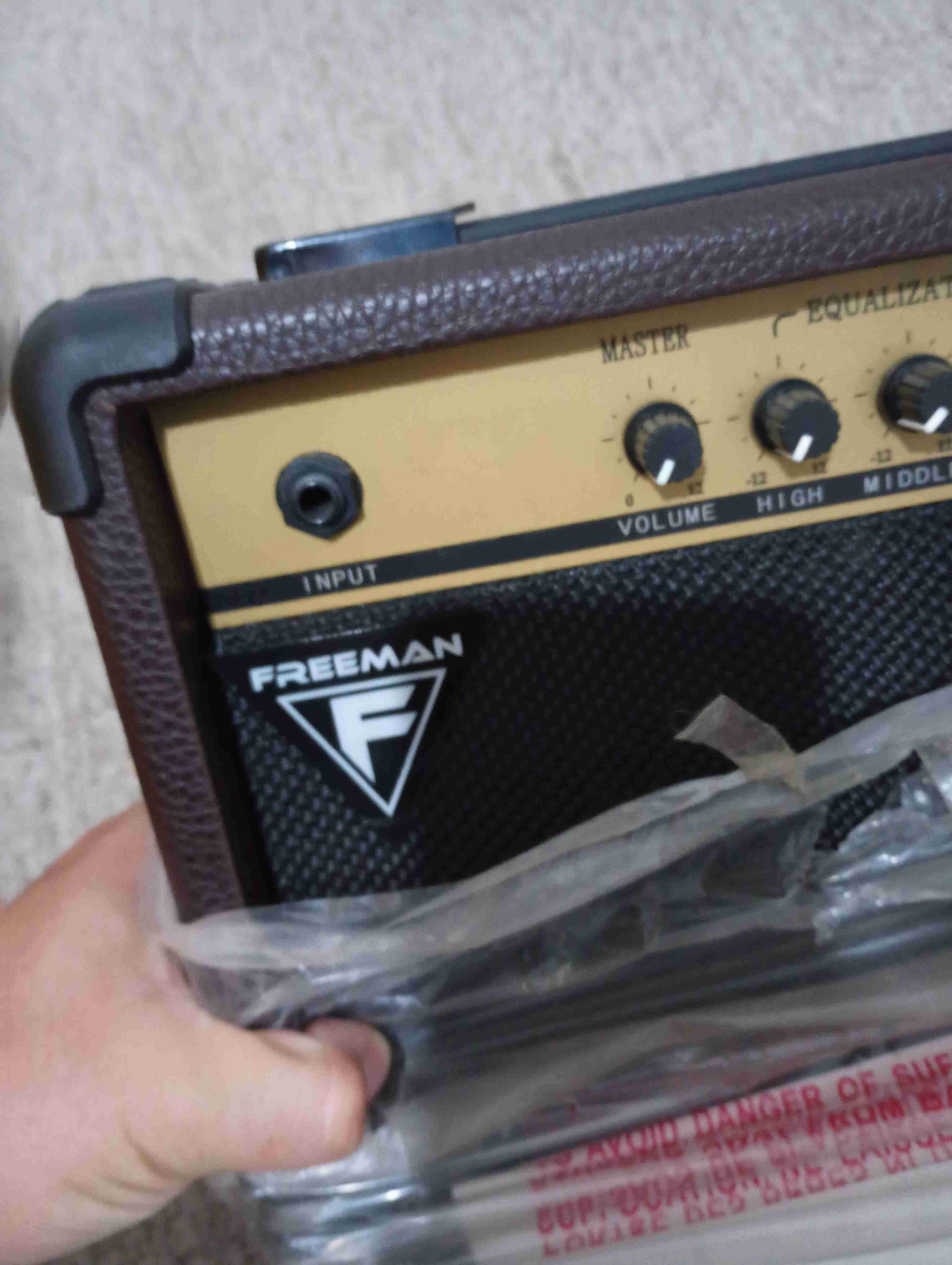 Guitarra acústica Freeman con estuche - miniatura 2