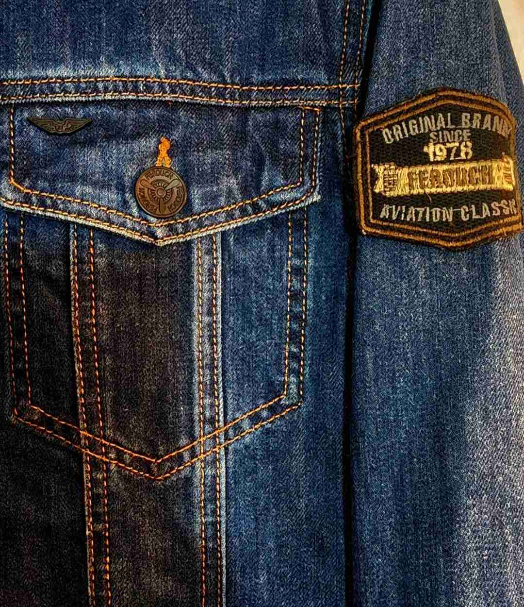 Chaqueta Mezclilla Flight Legends Fch-1978 Ferouch - miniatura 4