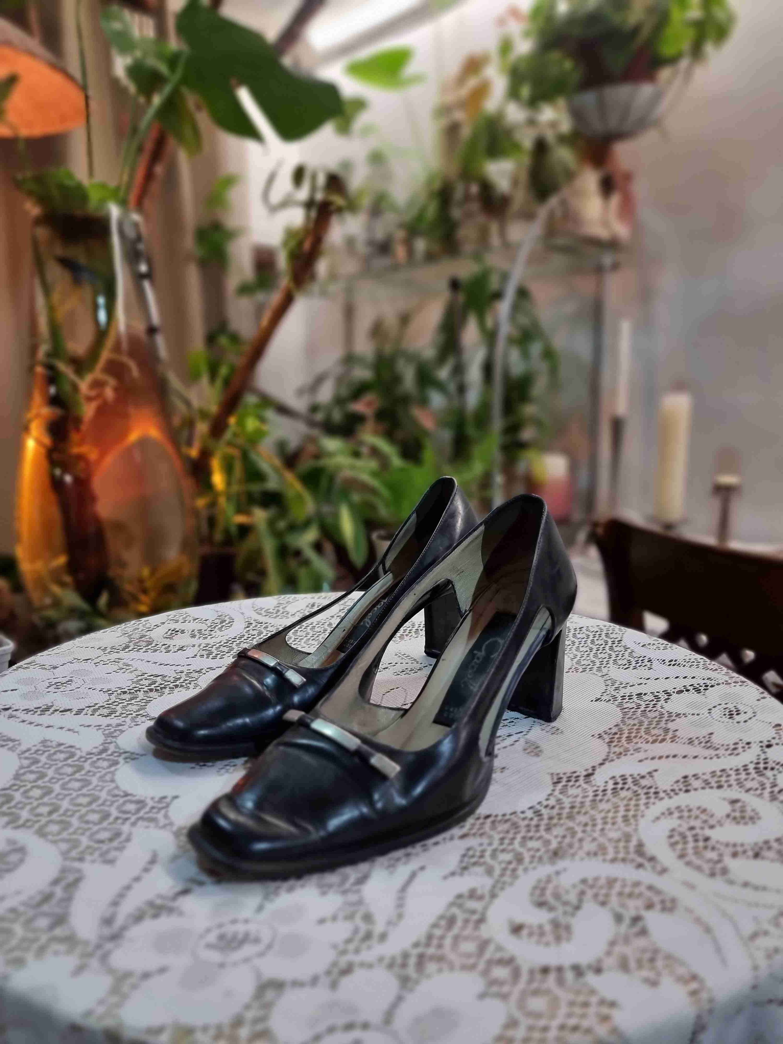 Zapatos de tacón negros elegantes Gacel - miniatura 3