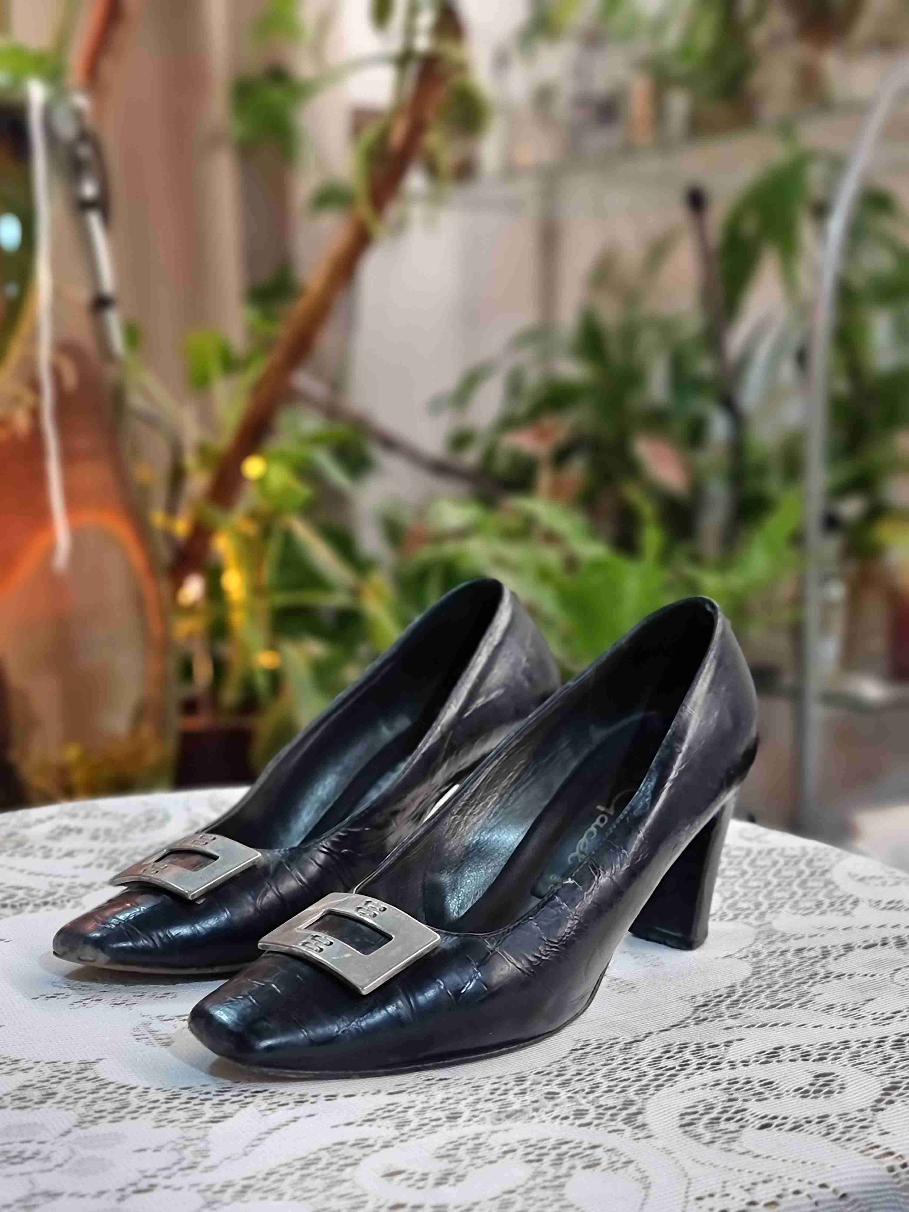 Zapatos de tacón cuero negro Gacel - miniatura 3
