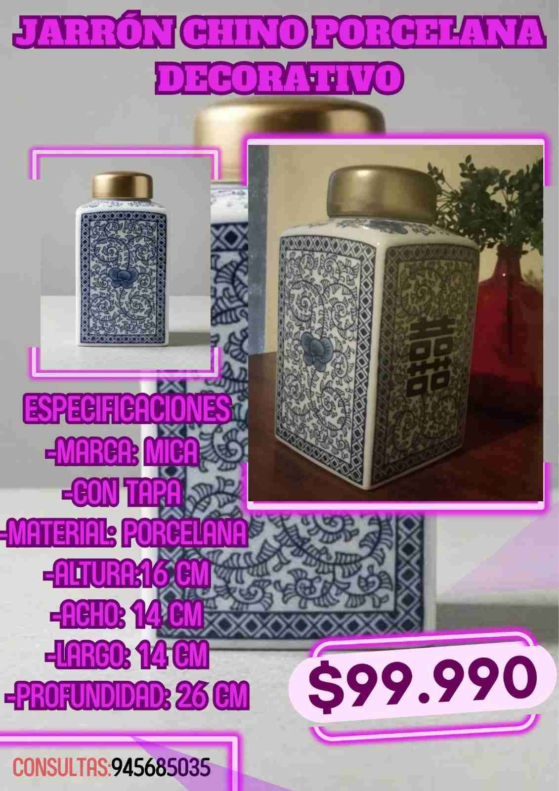 Jarron chino porcelana ($99.990 c/u o 2X $180.000) - miniatura 2