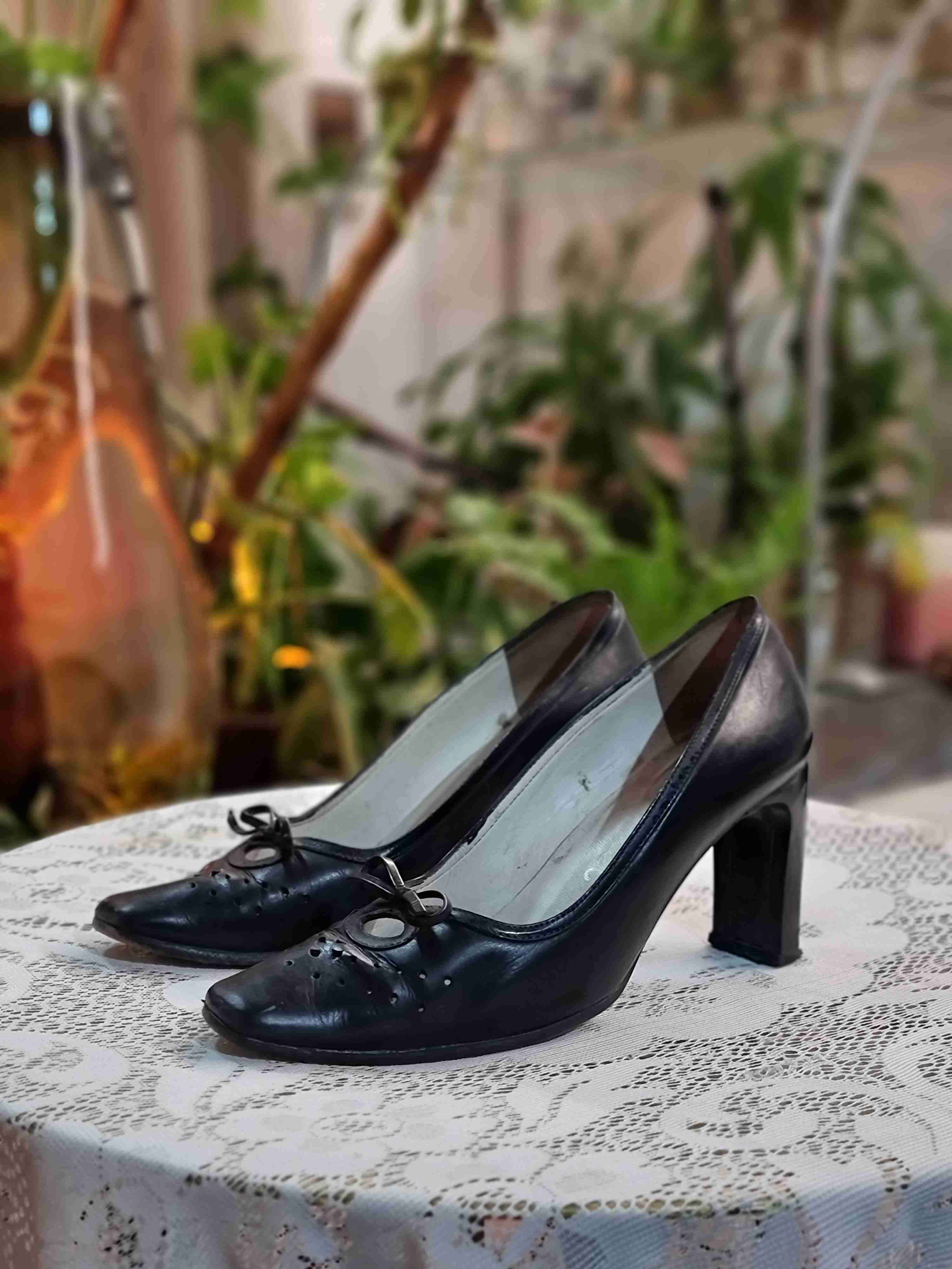 Zapatos de tacón cuero negro Gacel - miniatura 3