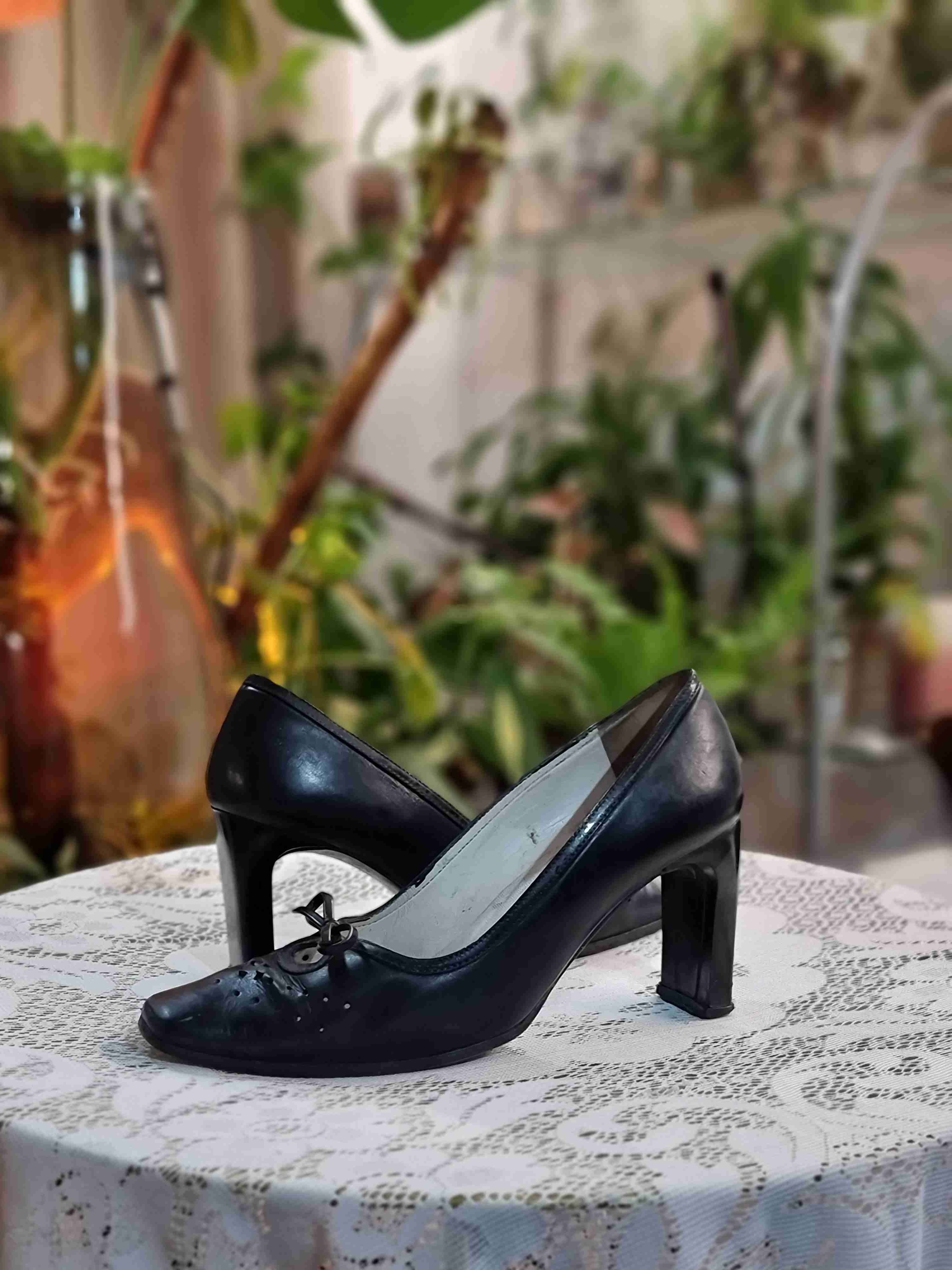 Zapatos de tacón cuero negro Gacel - miniatura 4