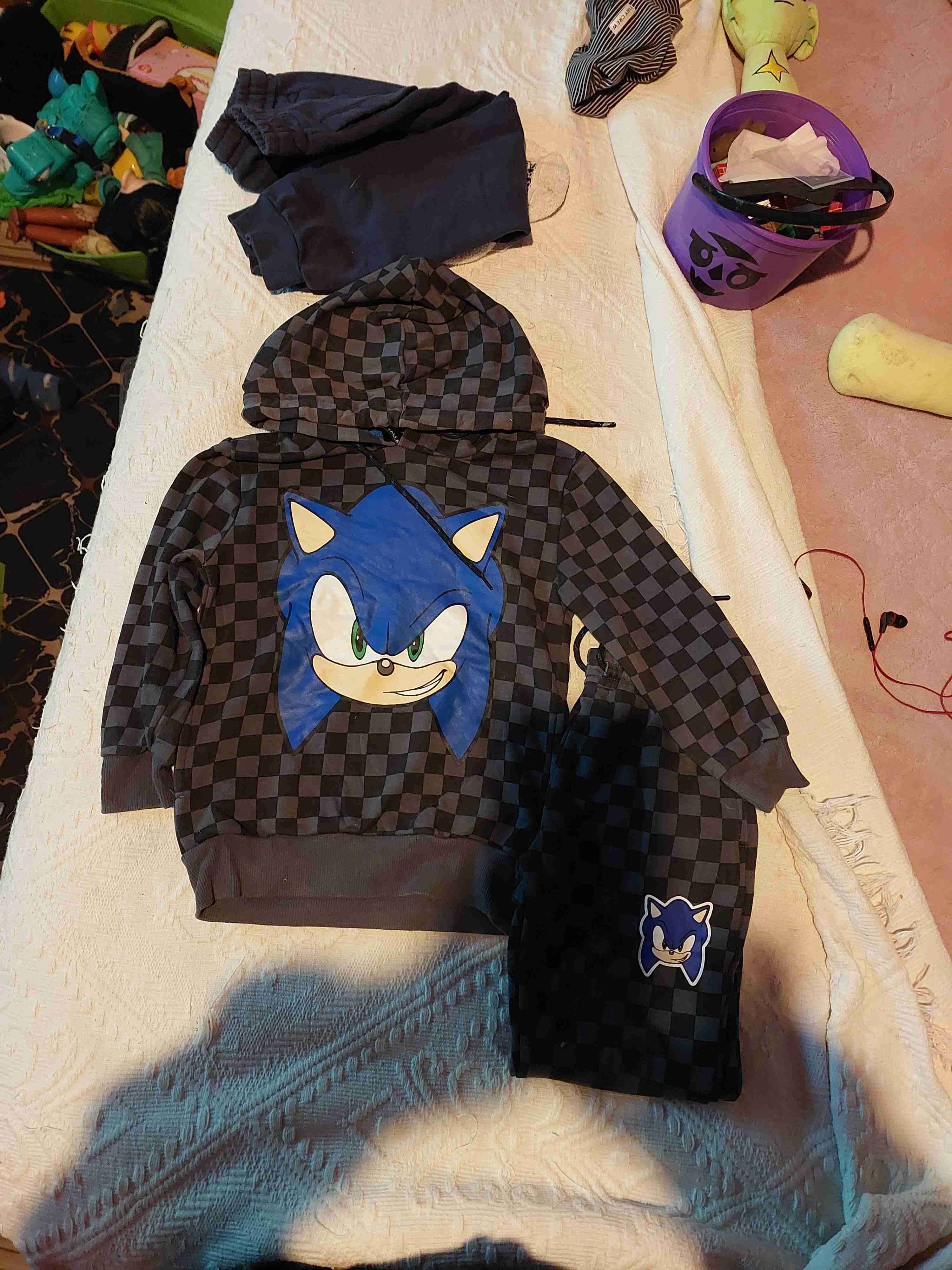 Conjunto polerón Sonic para niño - miniatura 1