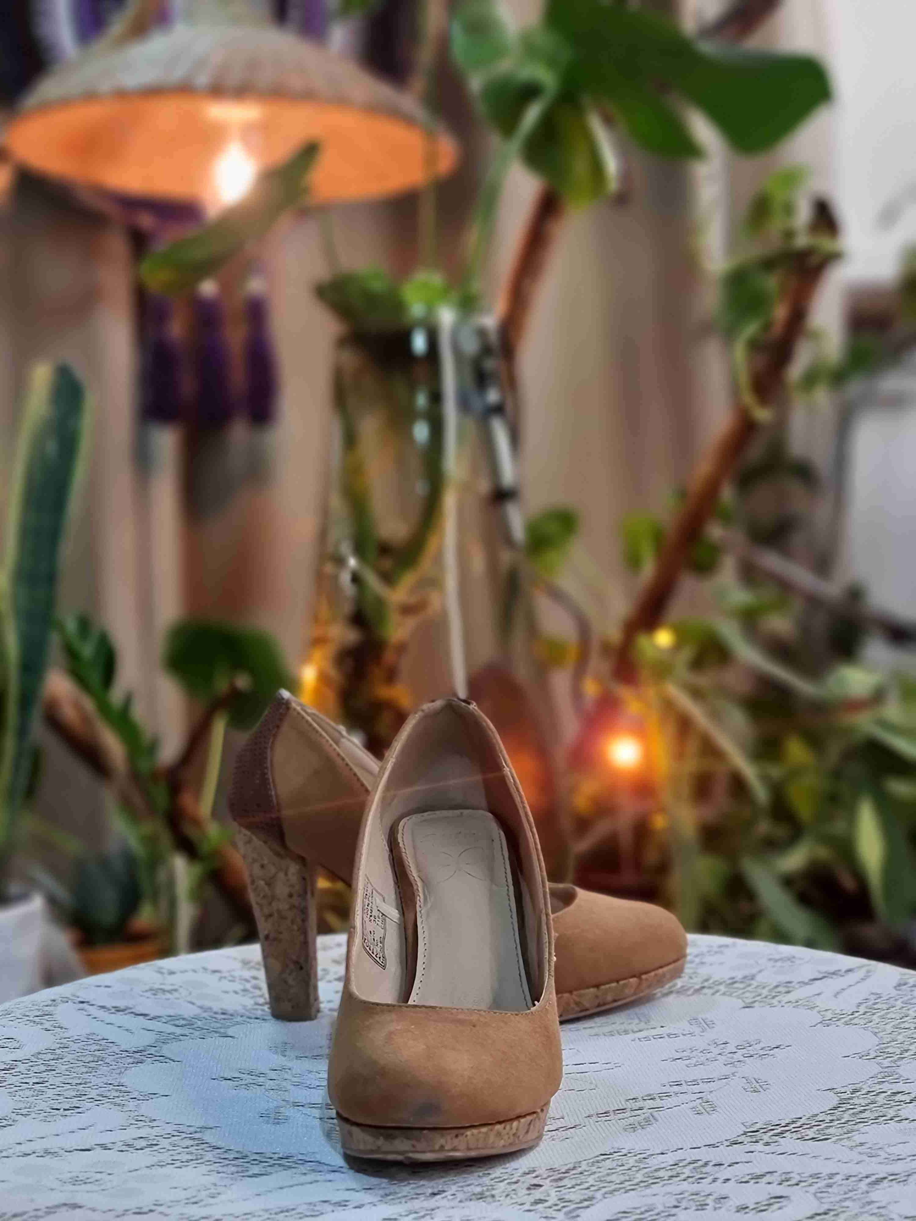 Zapatos tacón alto marrones - miniatura 1