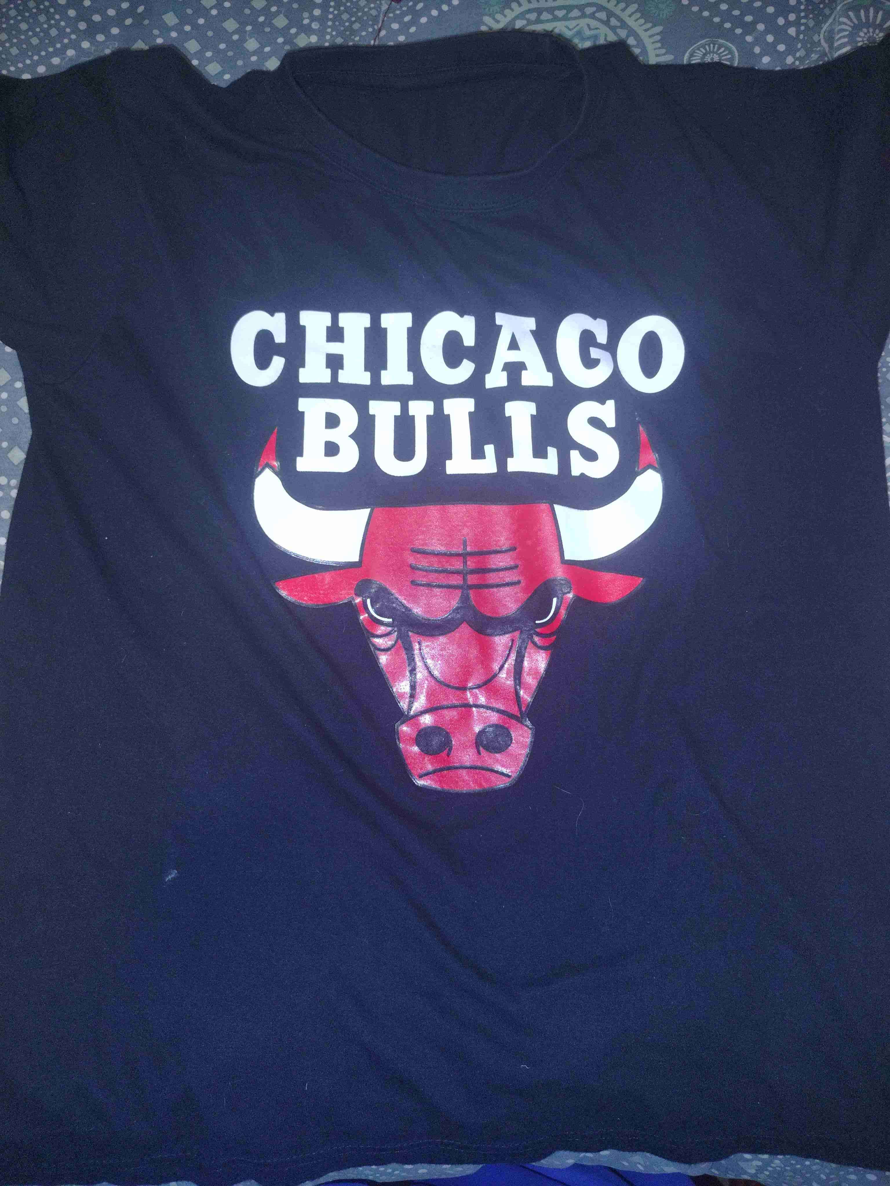 Polera Chicago Bulls negra