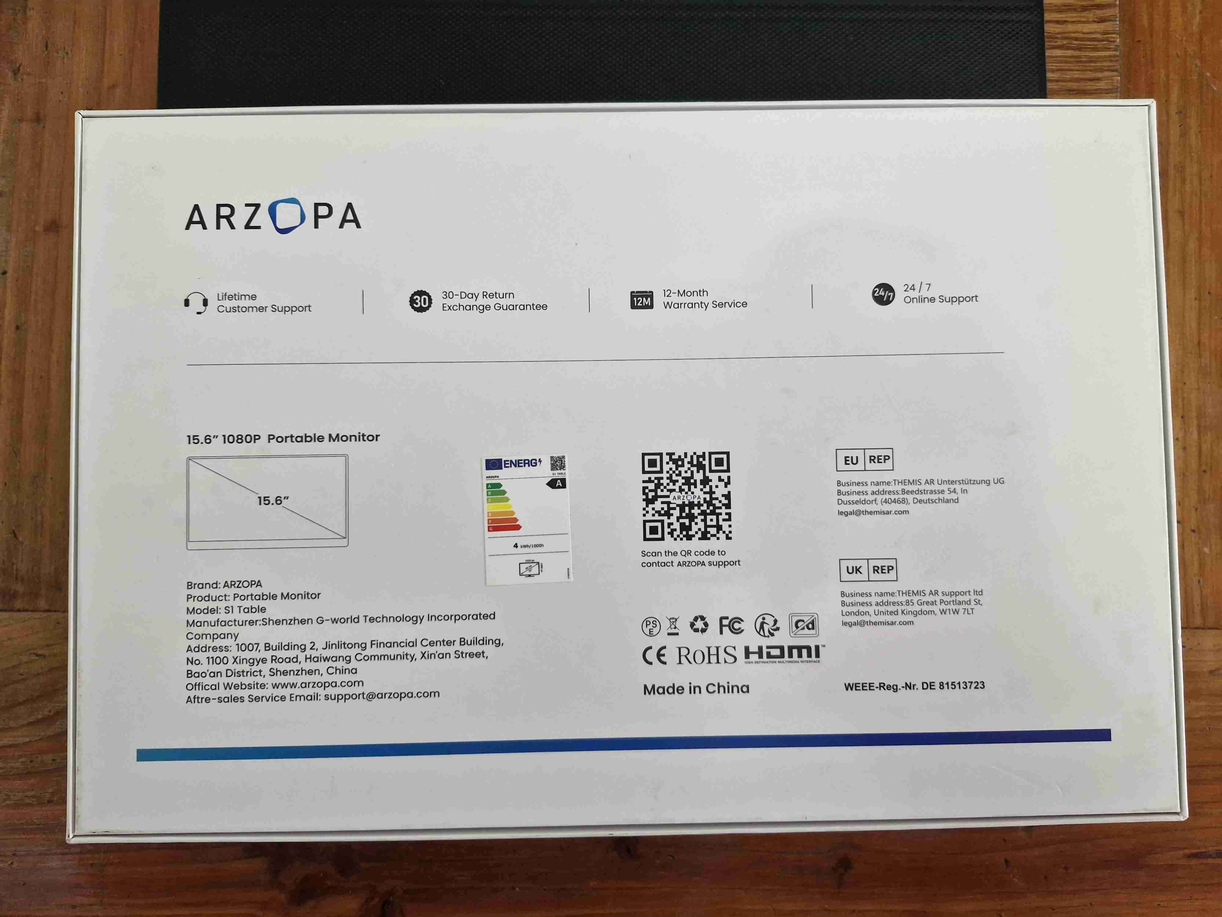 Monitor portátil ARZOPA de 15.6 pulgadas - miniatura 4