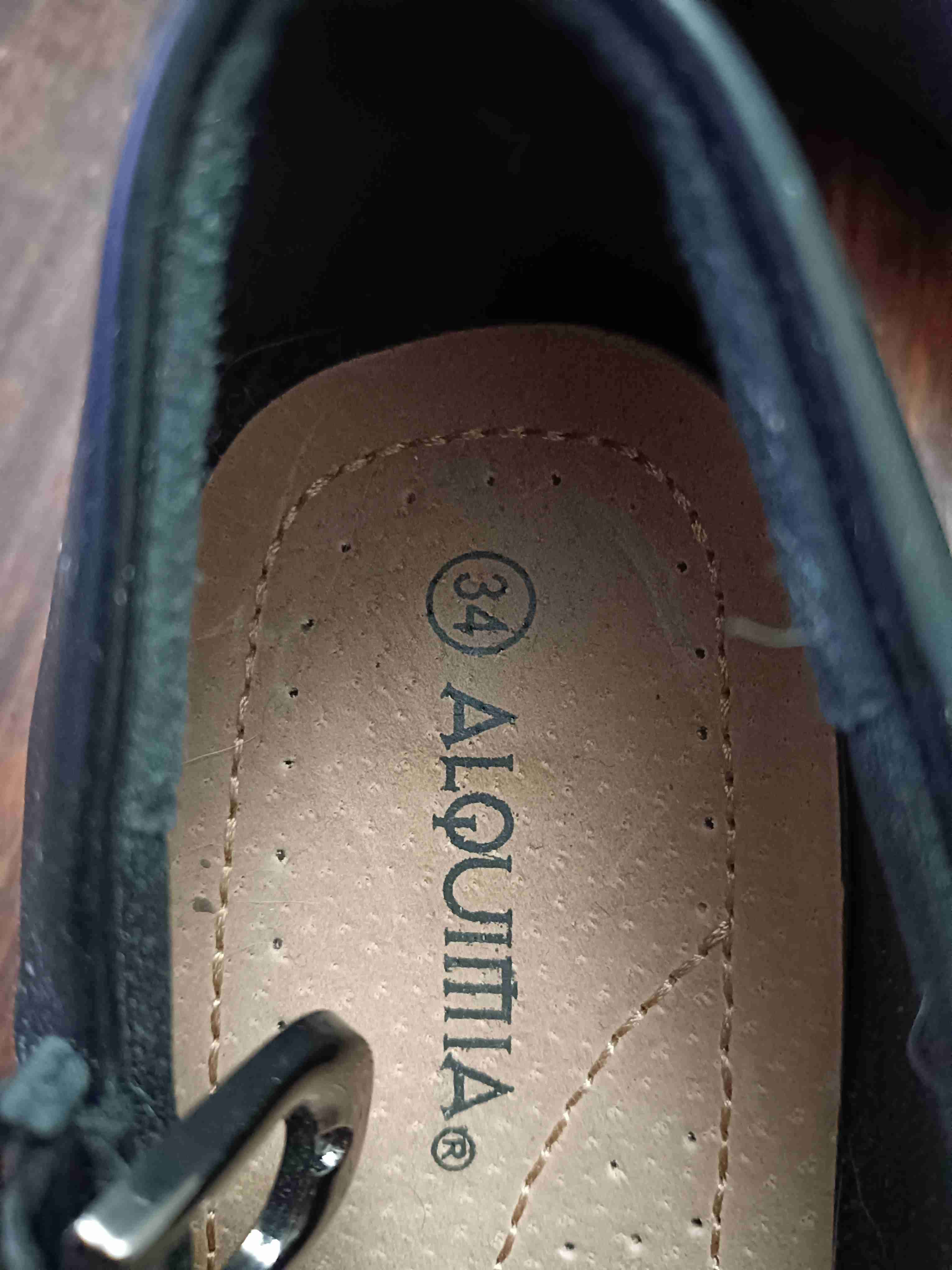 Zapatos planos negros con hebilla de cueca - miniatura 3