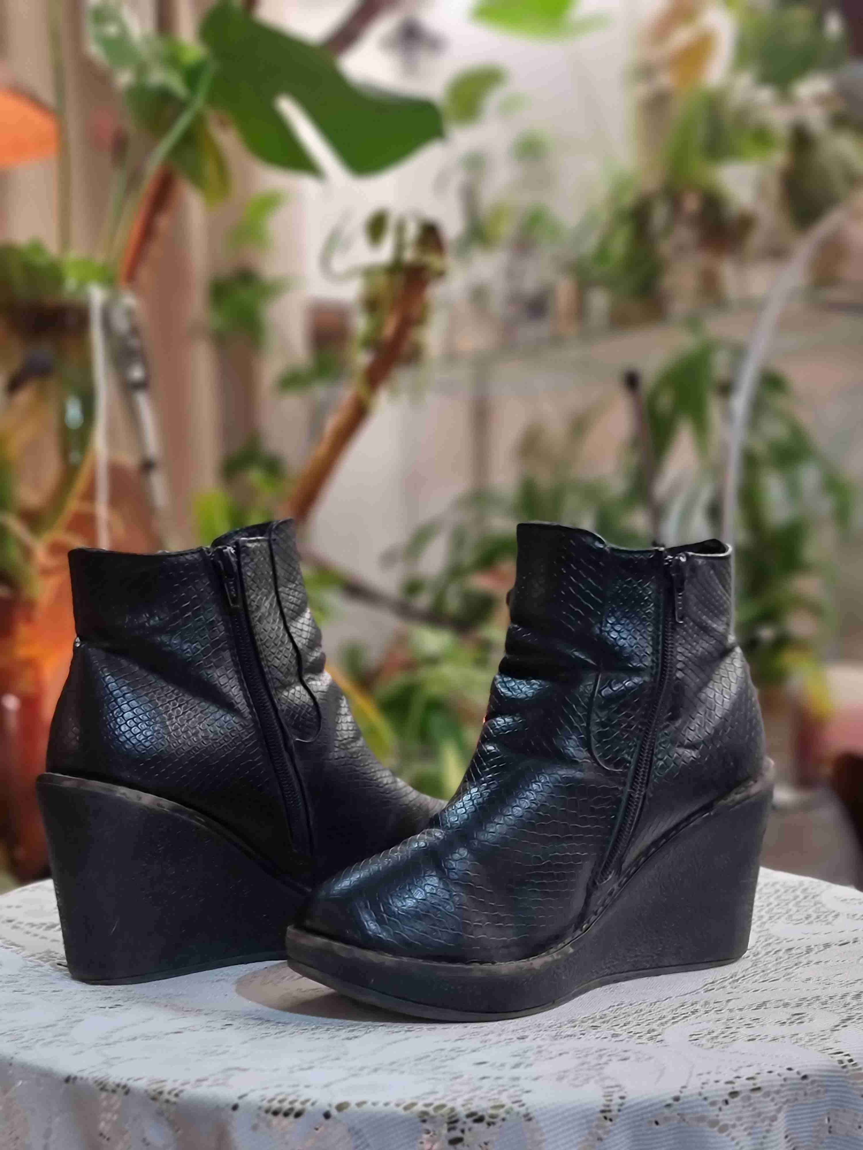 Botines negro con plataforma - miniatura 4