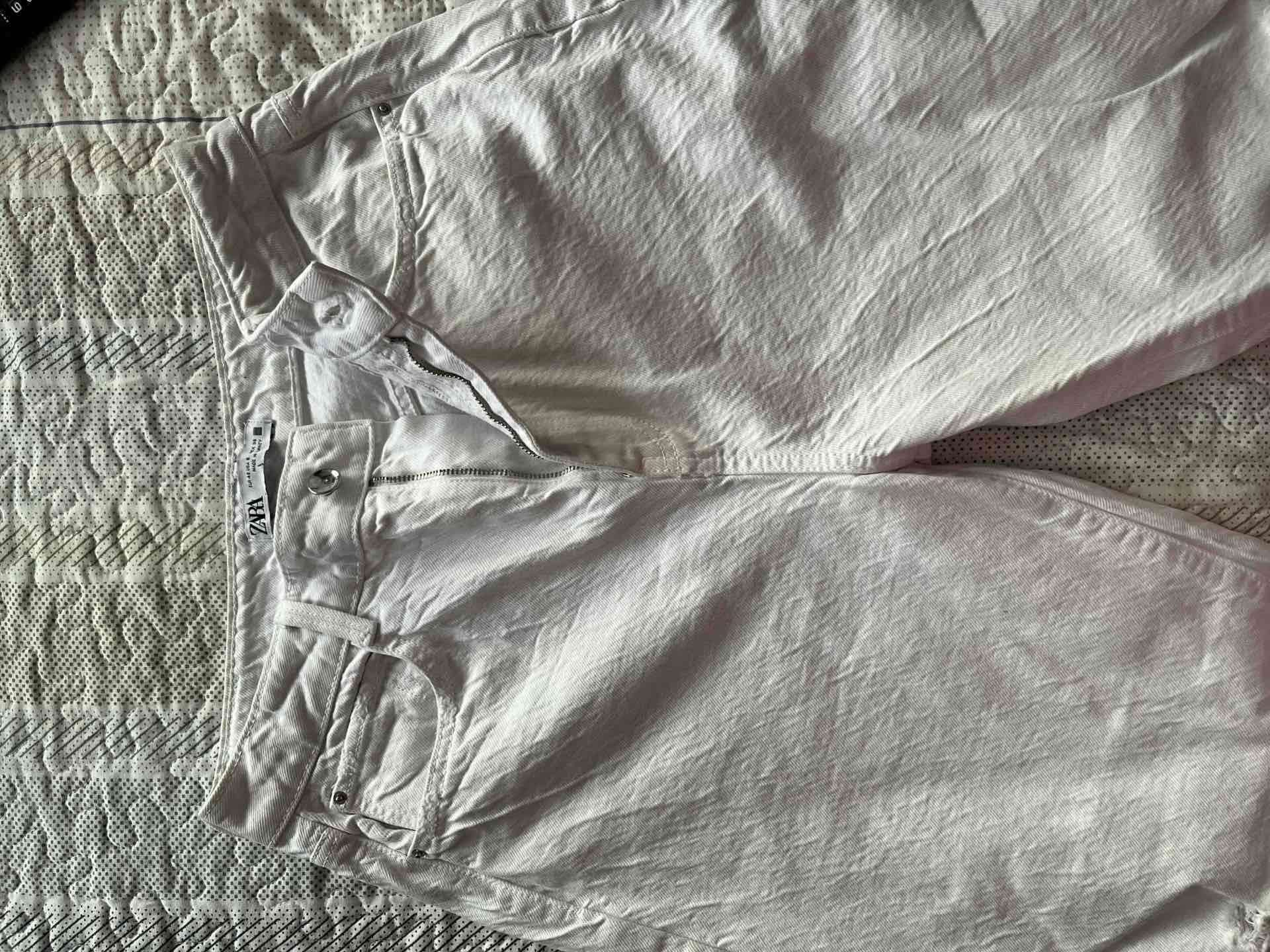 Jeans blancos Zara - miniatura 1