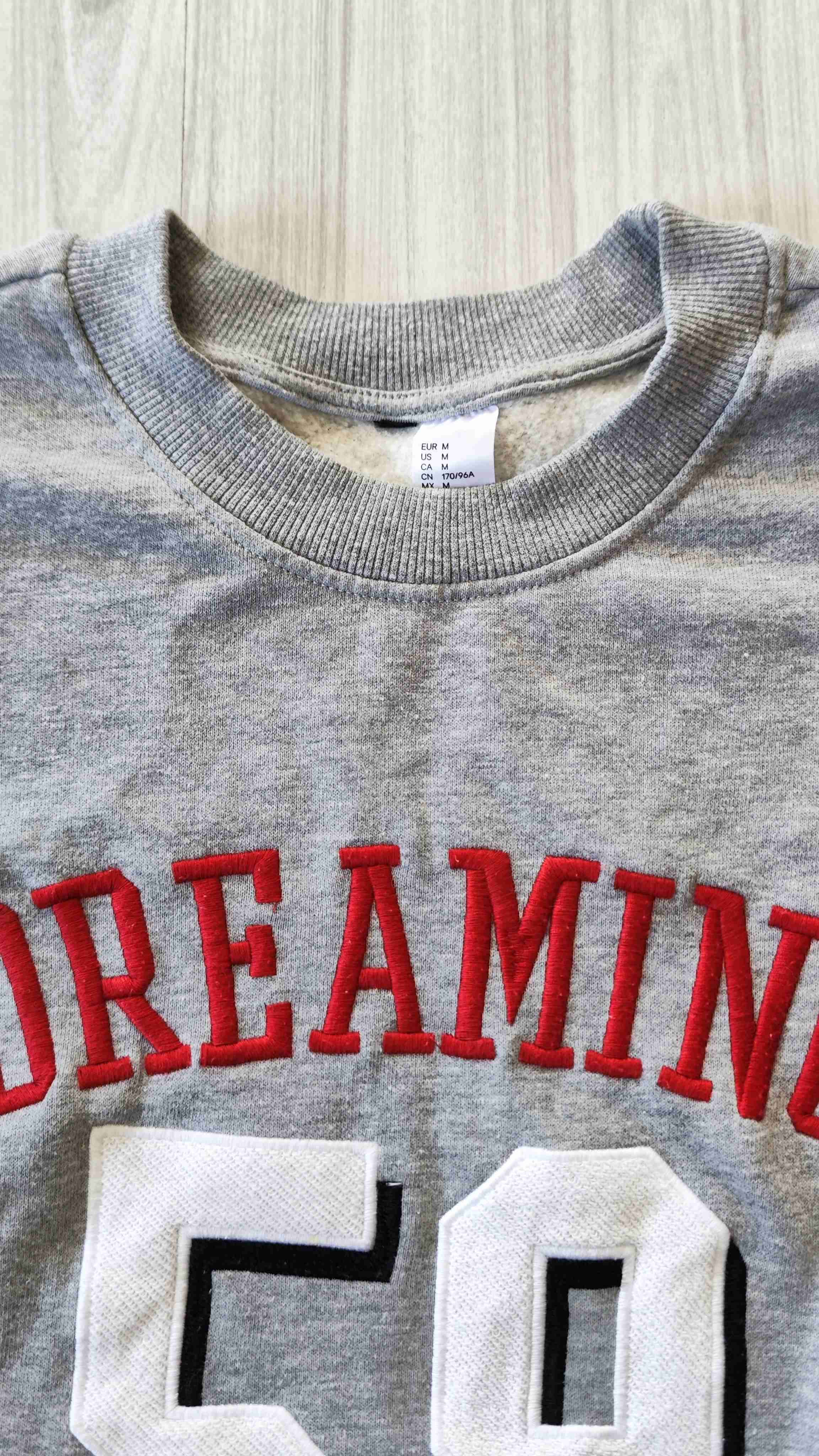 Polerón Mujer H&M Oversize Gris Talla M - miniatura 3