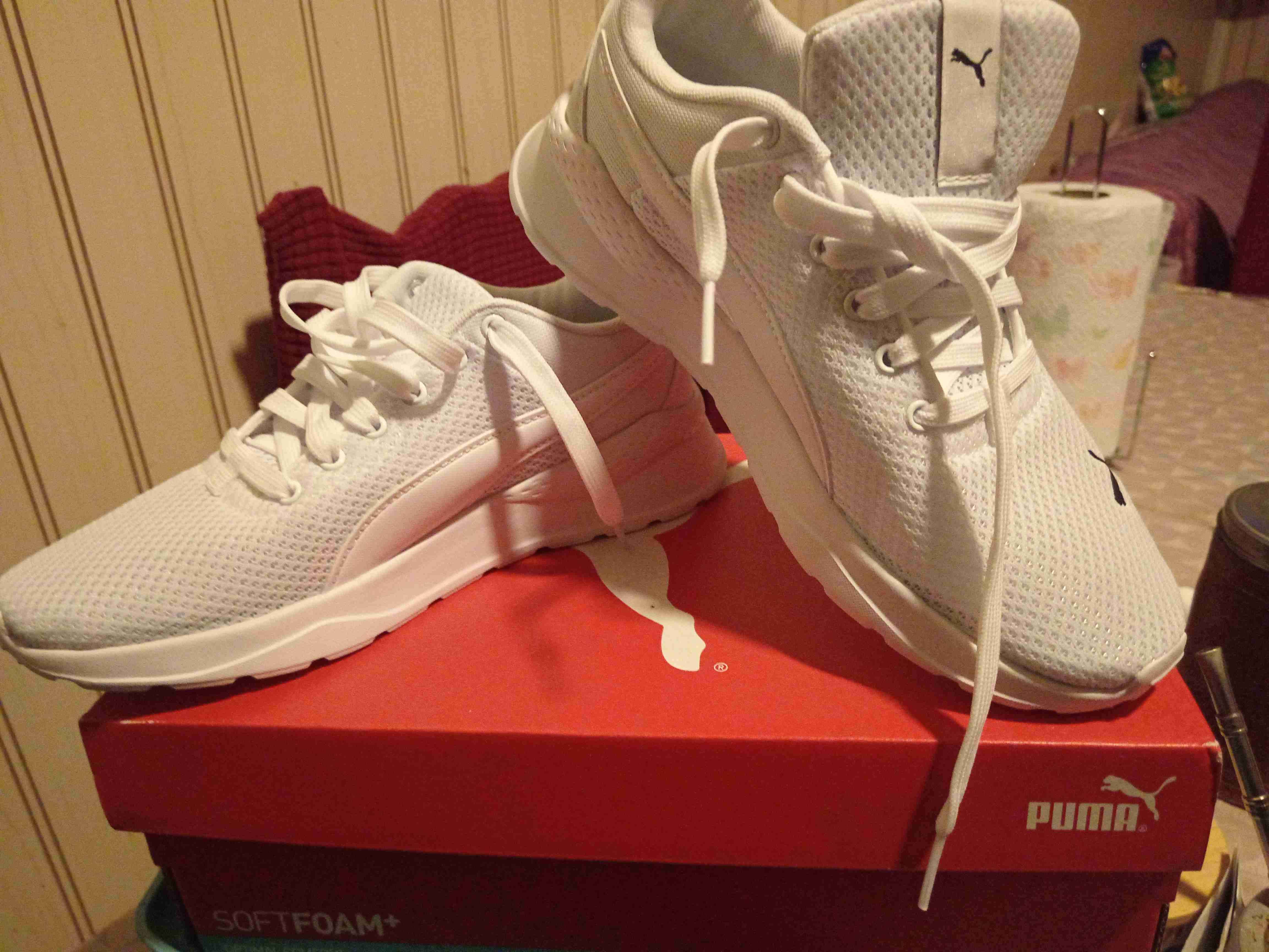 Zapatillas blancas deportivas Puma - miniatura 1