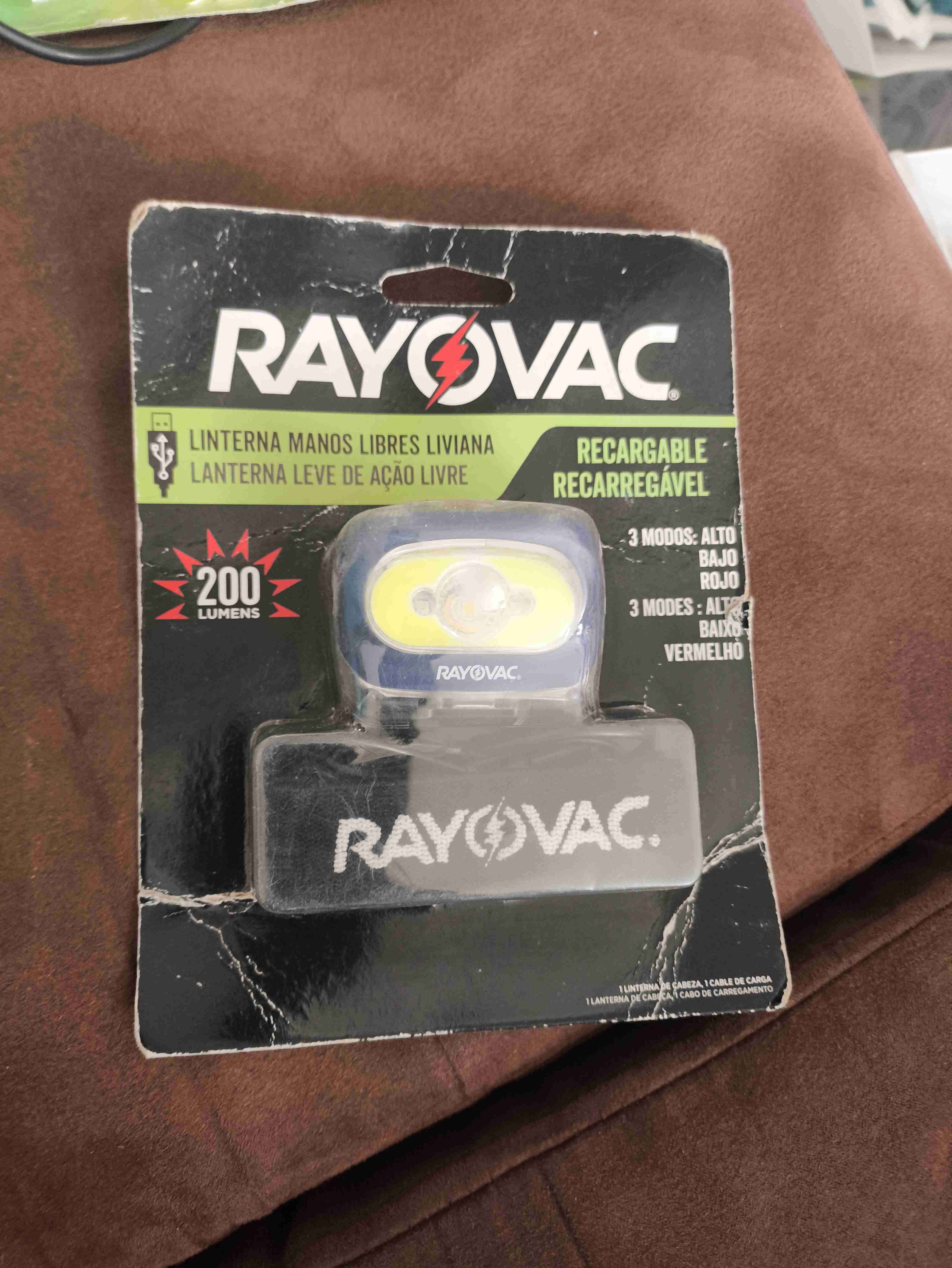 Linterna Rayovac Manos Libres Recargable (Nueva y - miniatura 1