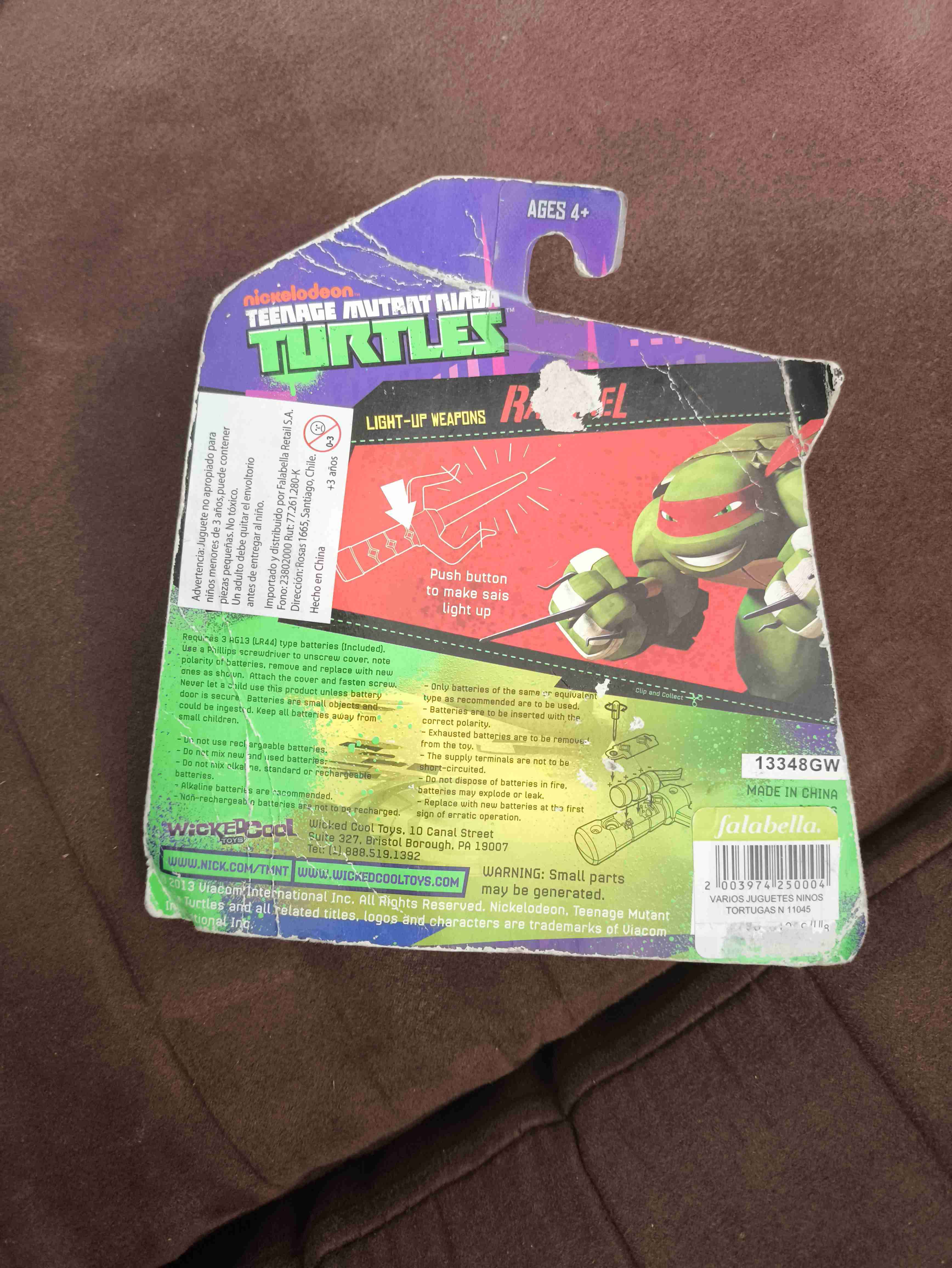Juguete TMNT: Sai de Rafael con Luz (2013) - Nuevo - miniatura 2