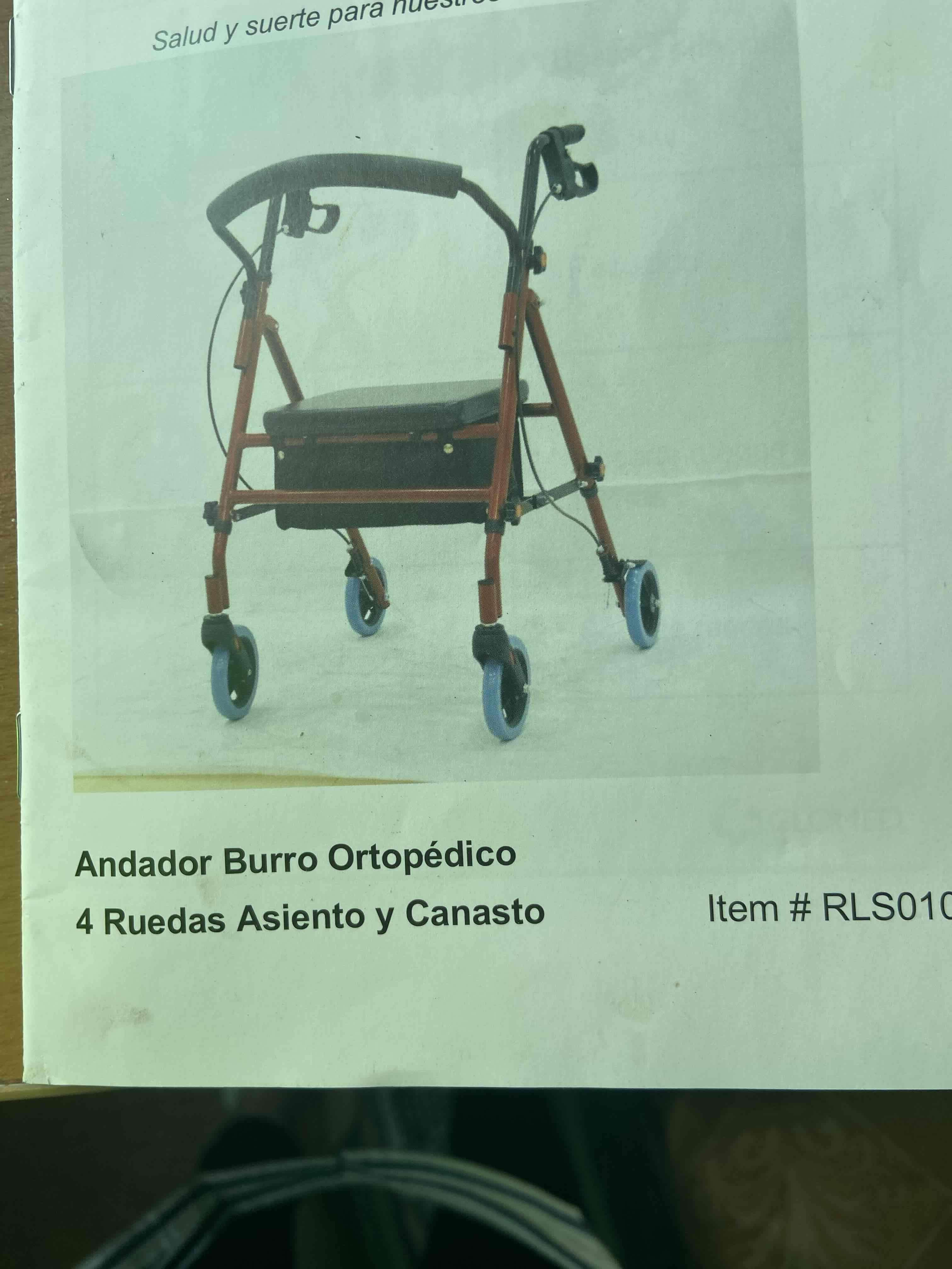 Andador ortopédico 4 ruedas - miniatura 1