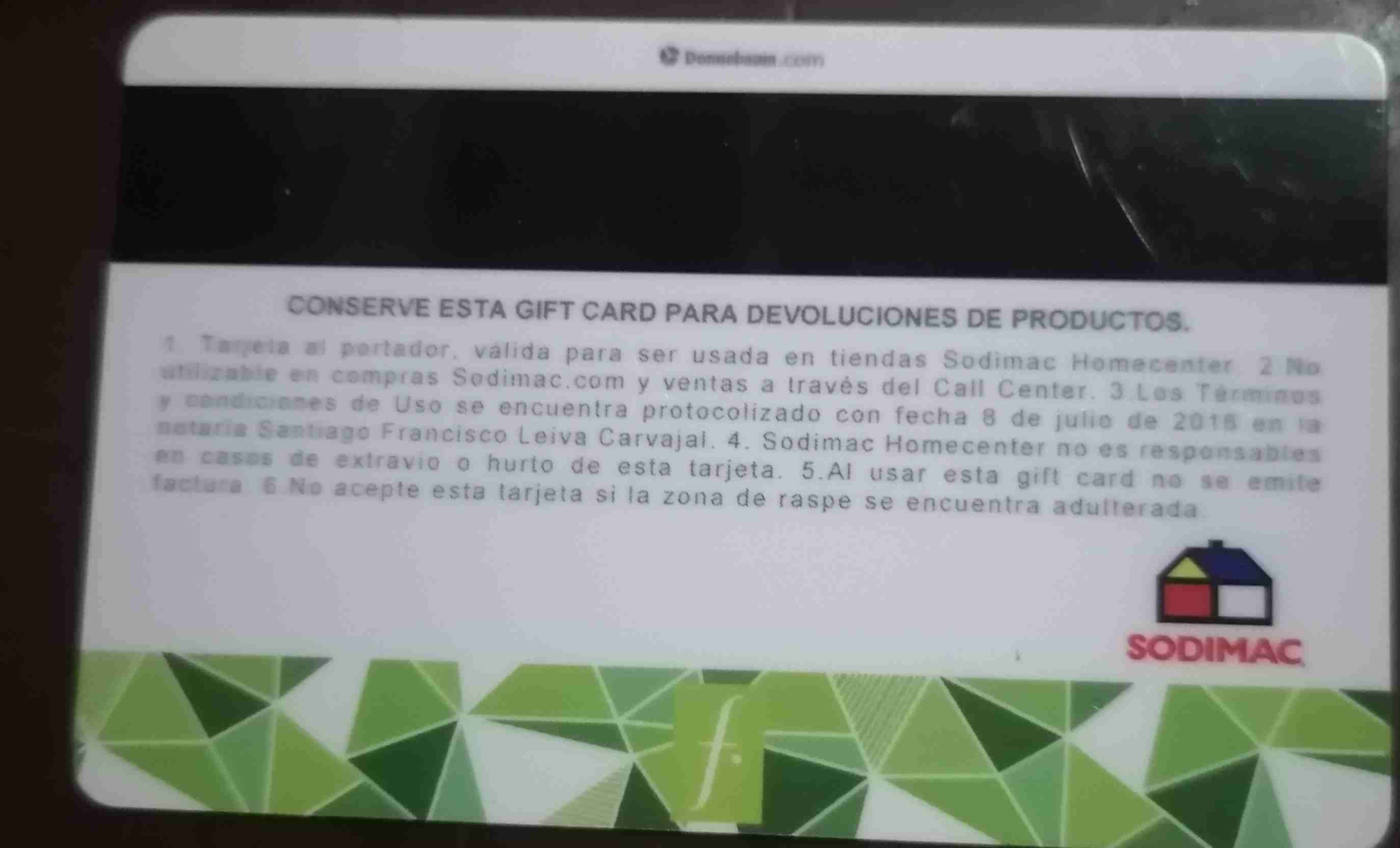 Gift Card $100.000 tienda Sodimac - miniatura 2