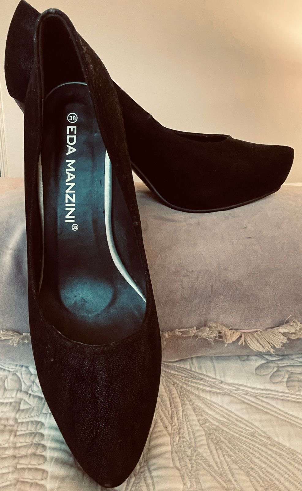 Zapatos de taco aguja negros - miniatura 4