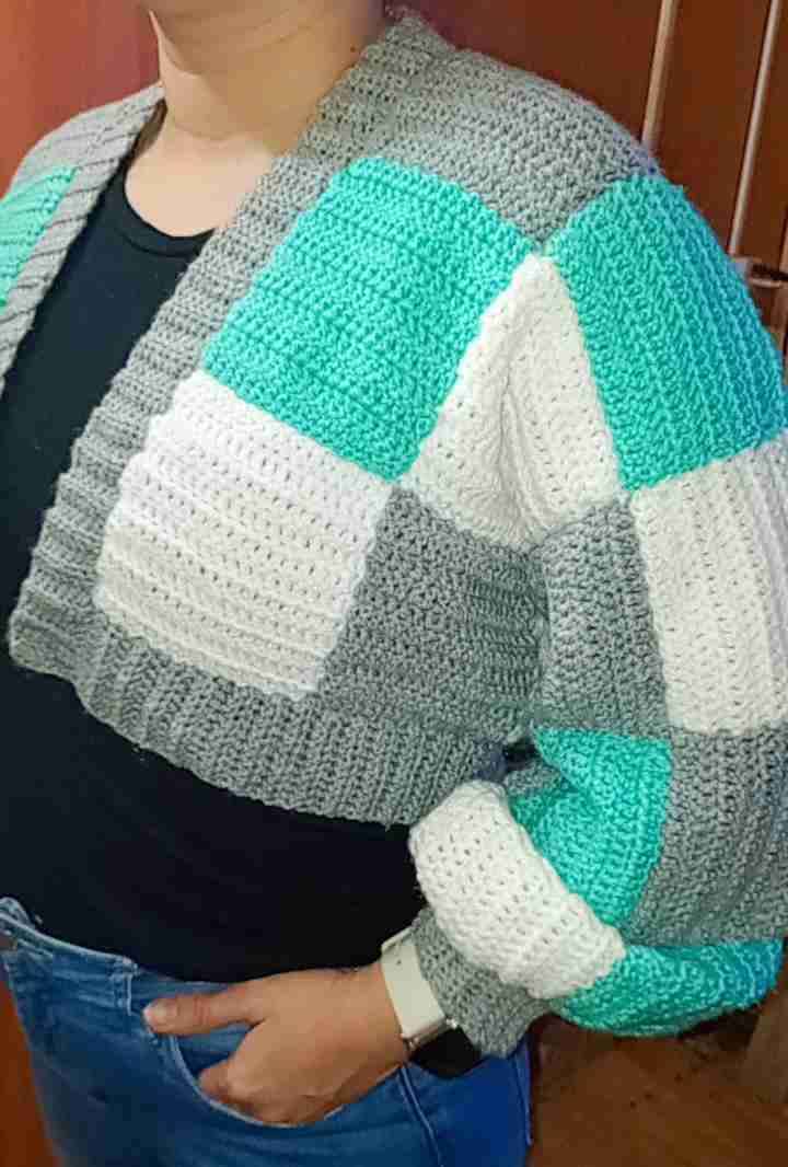 Cardigan tejido de colores - miniatura 2