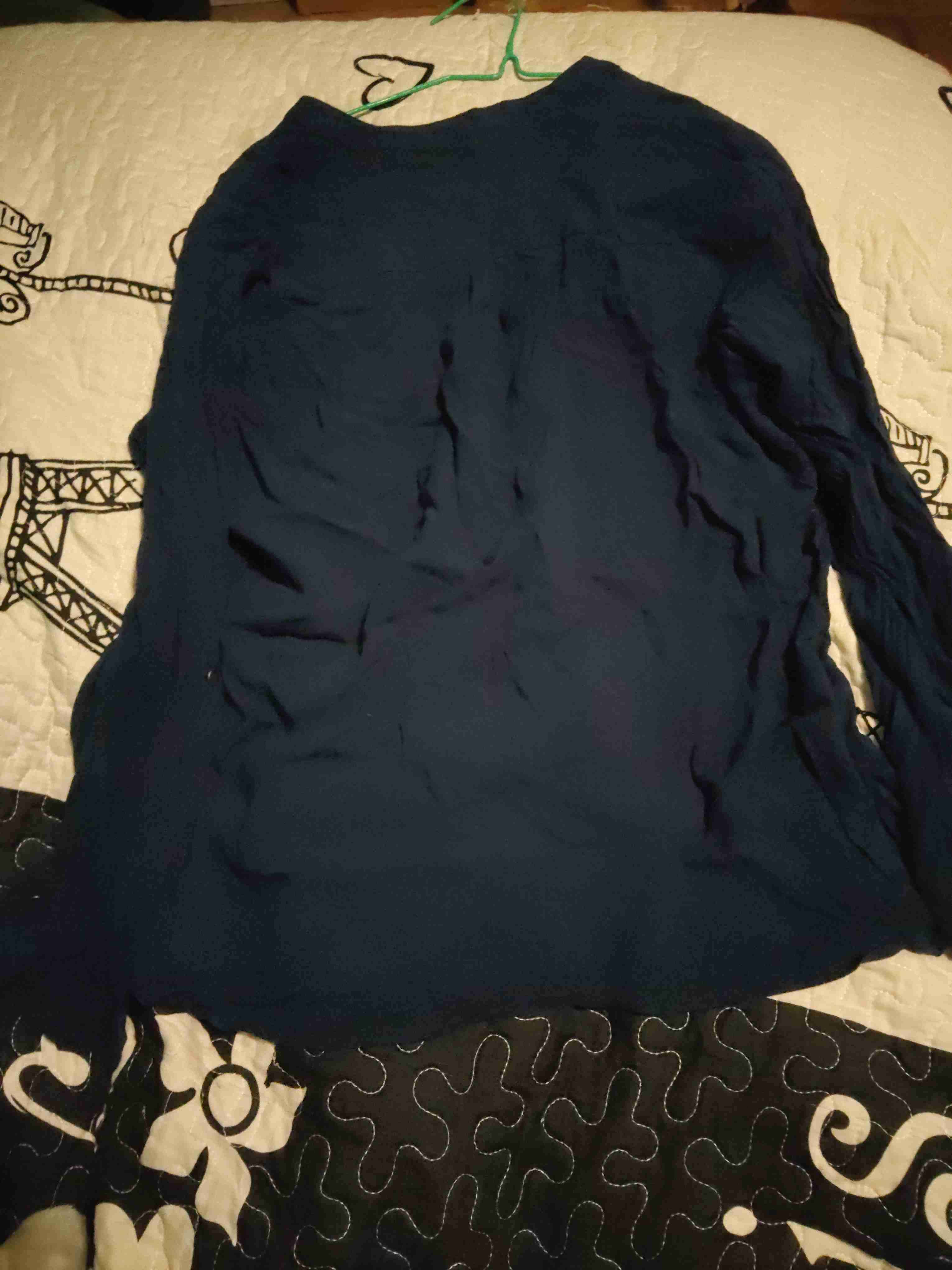 Blusa azul con bolsillos - miniatura 2