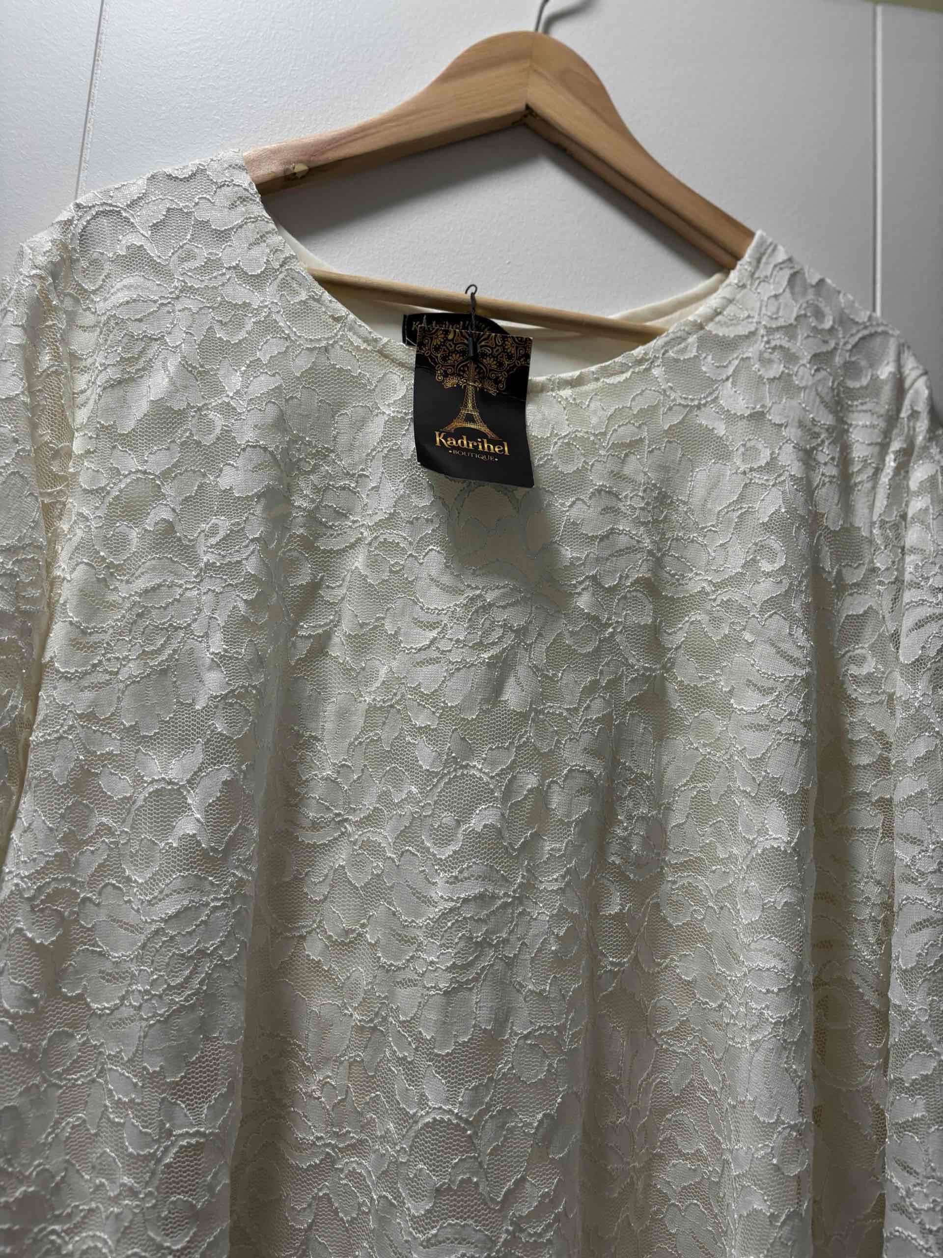 Vestido de novia encaje para embarazo - miniatura 3