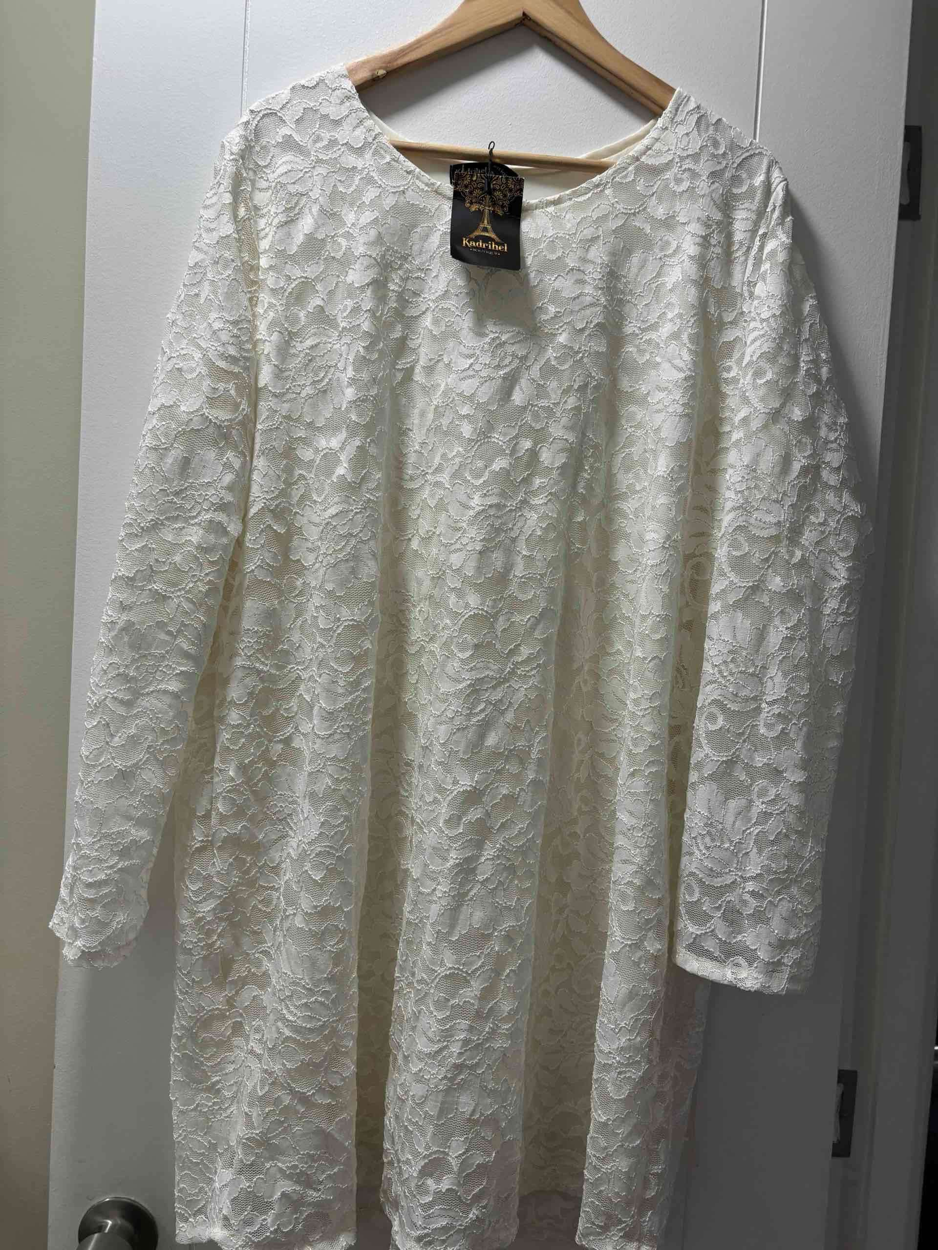 Vestido de novia encaje para embarazo - miniatura 4