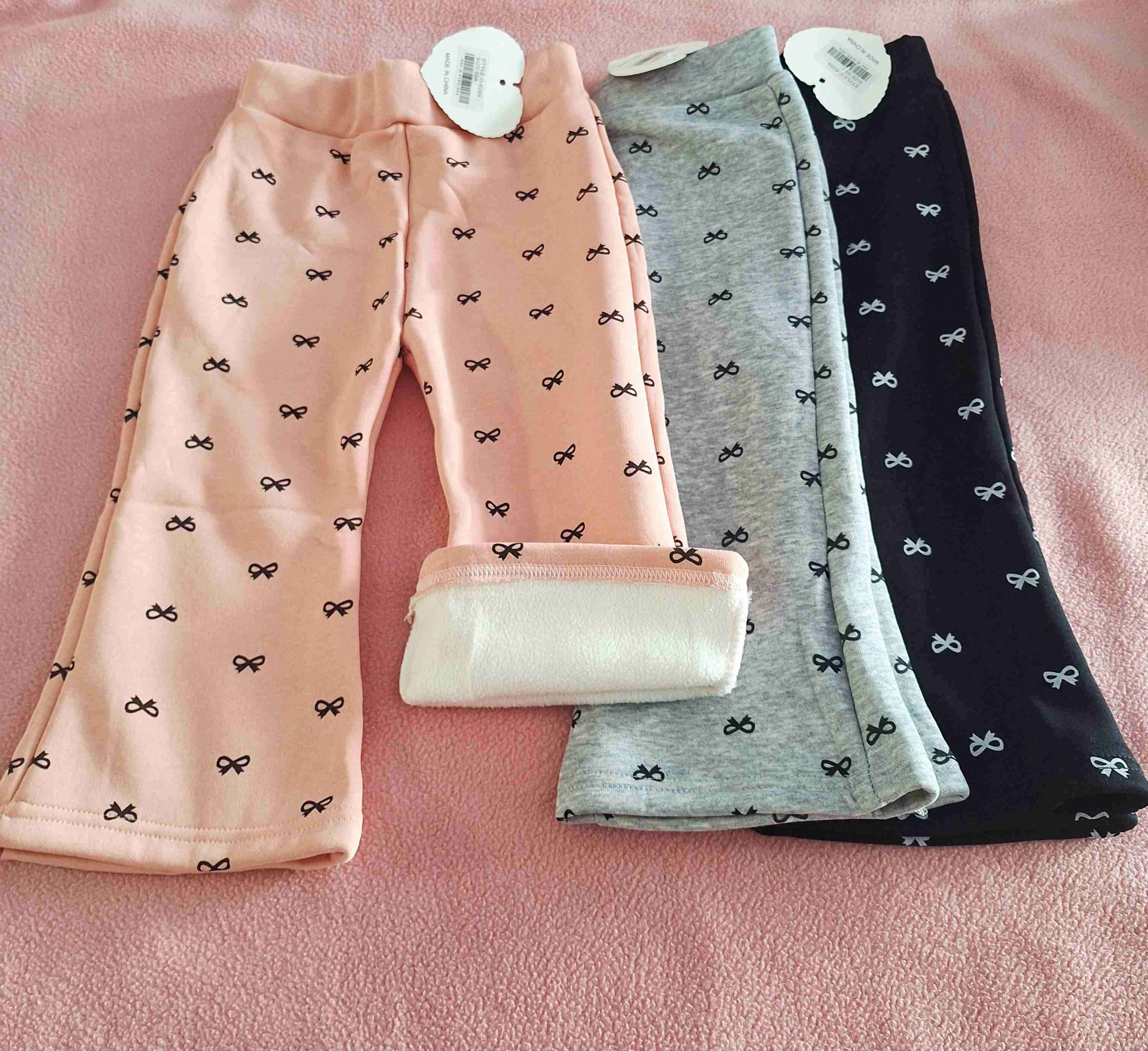 Pantalones infantiles con lazo de polar