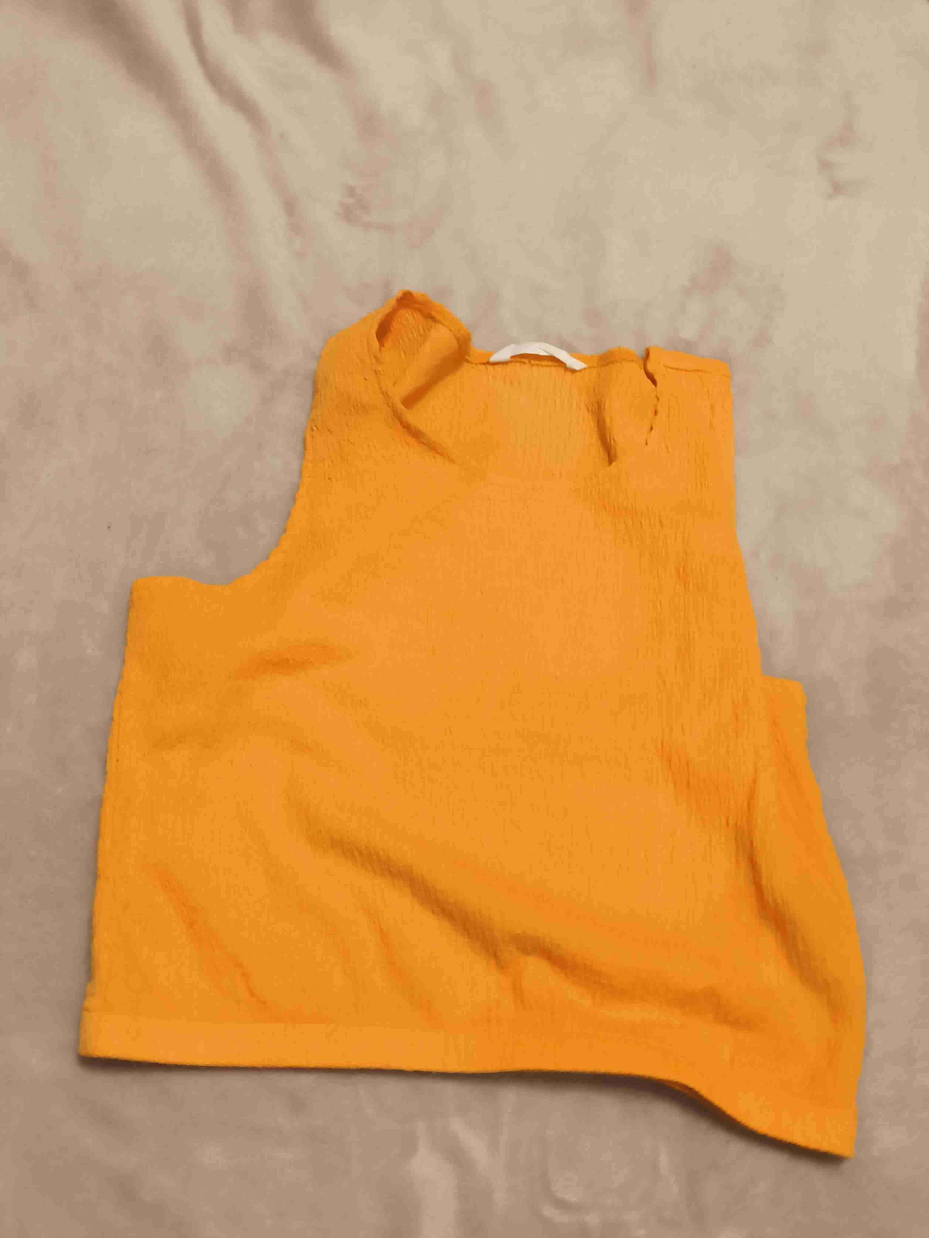 Top sin mangas naranja