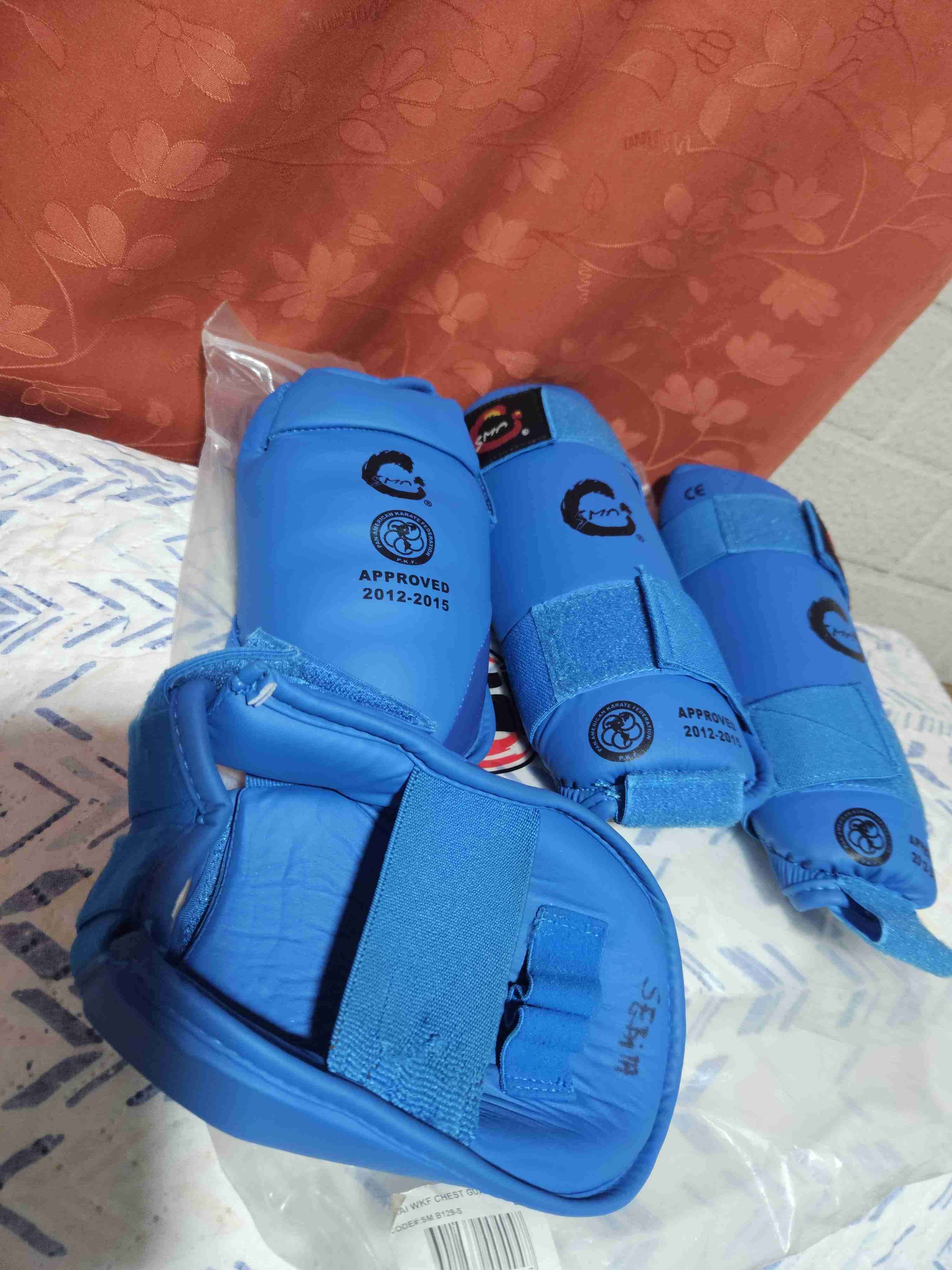 Protectores de karate azul - miniatura 1
