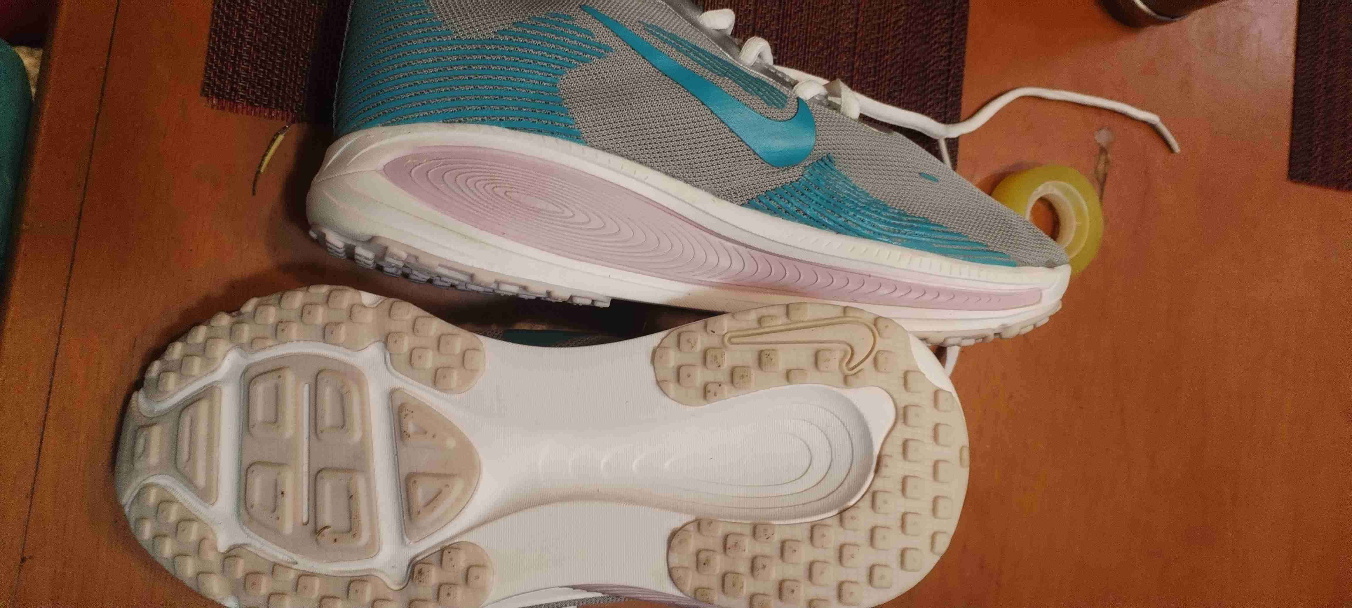 Zapatillas deportivas gris y turquesa - miniatura 1