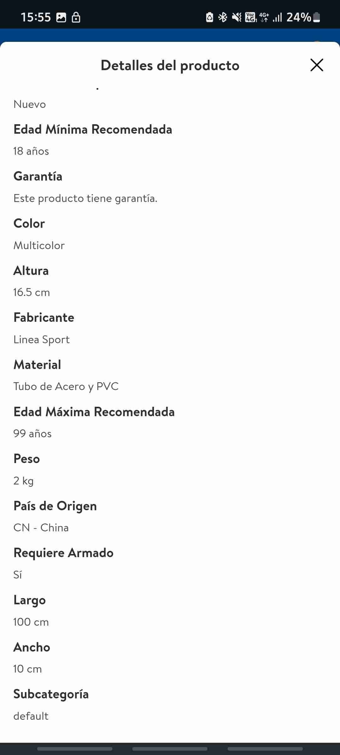 Barra ajustable para ejercicio - miniatura 5