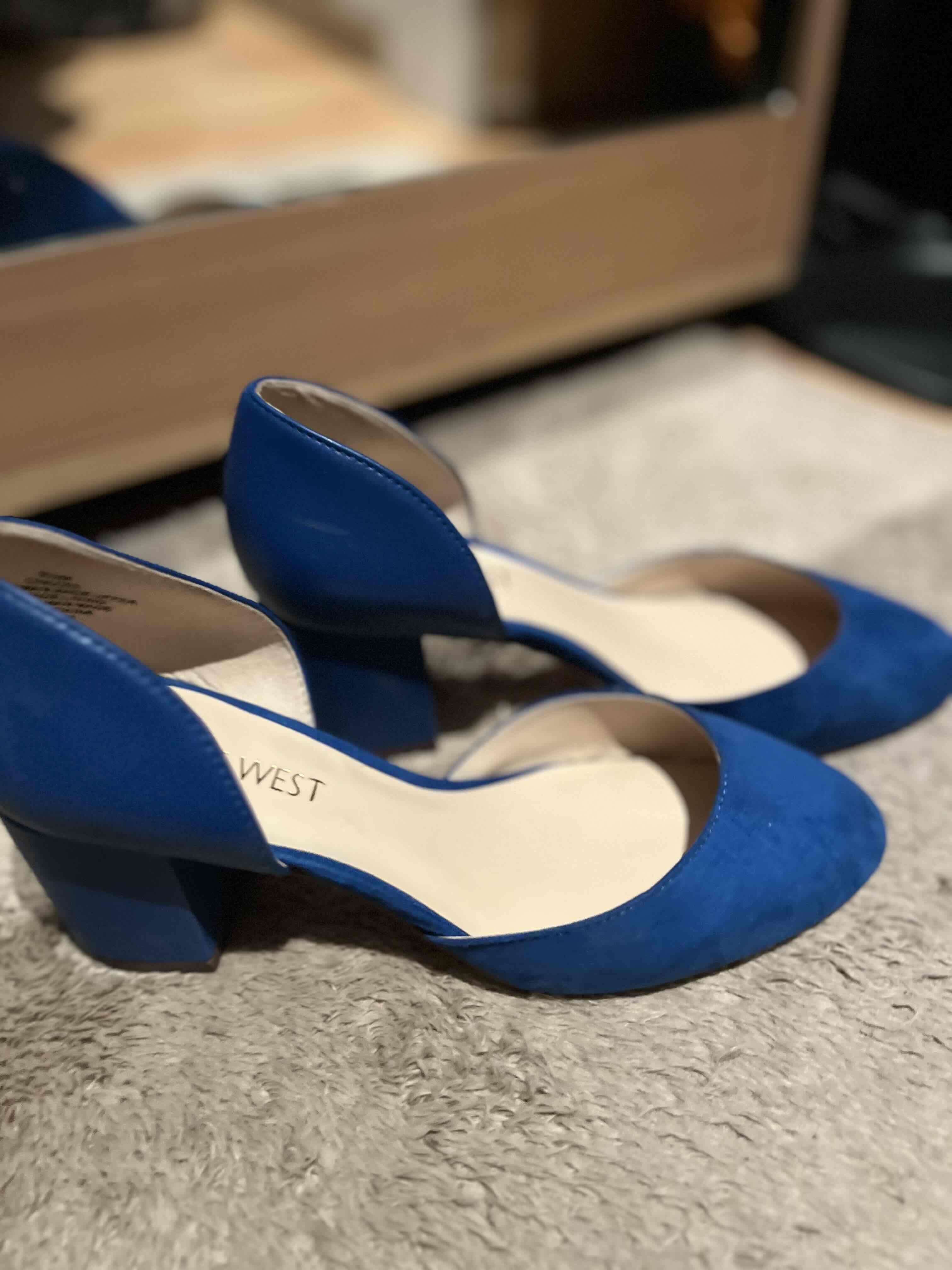 Tacones azules Nine West - miniatura 1