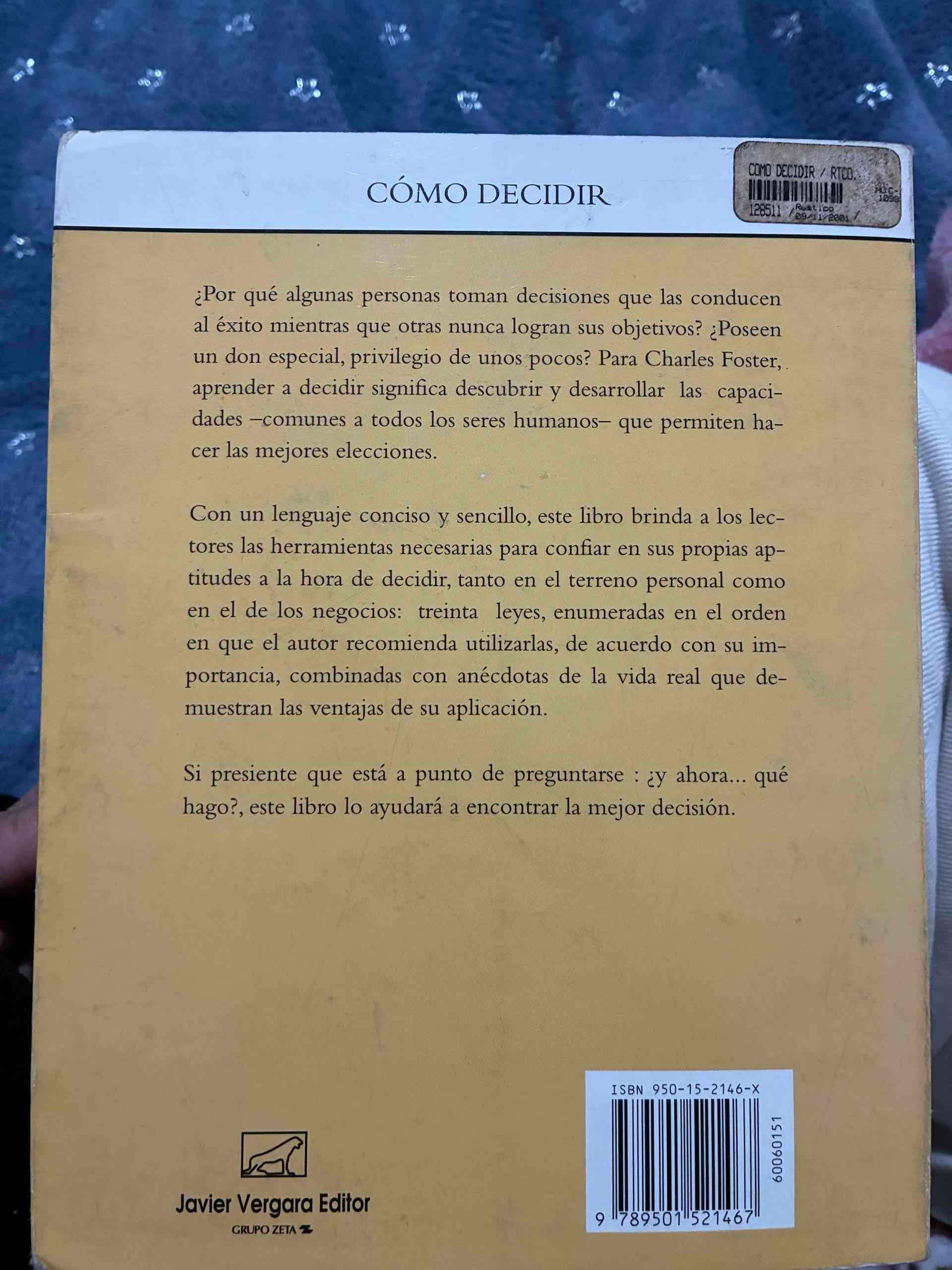 Libro Cómo Decidir de Charles Foster - miniatura 2