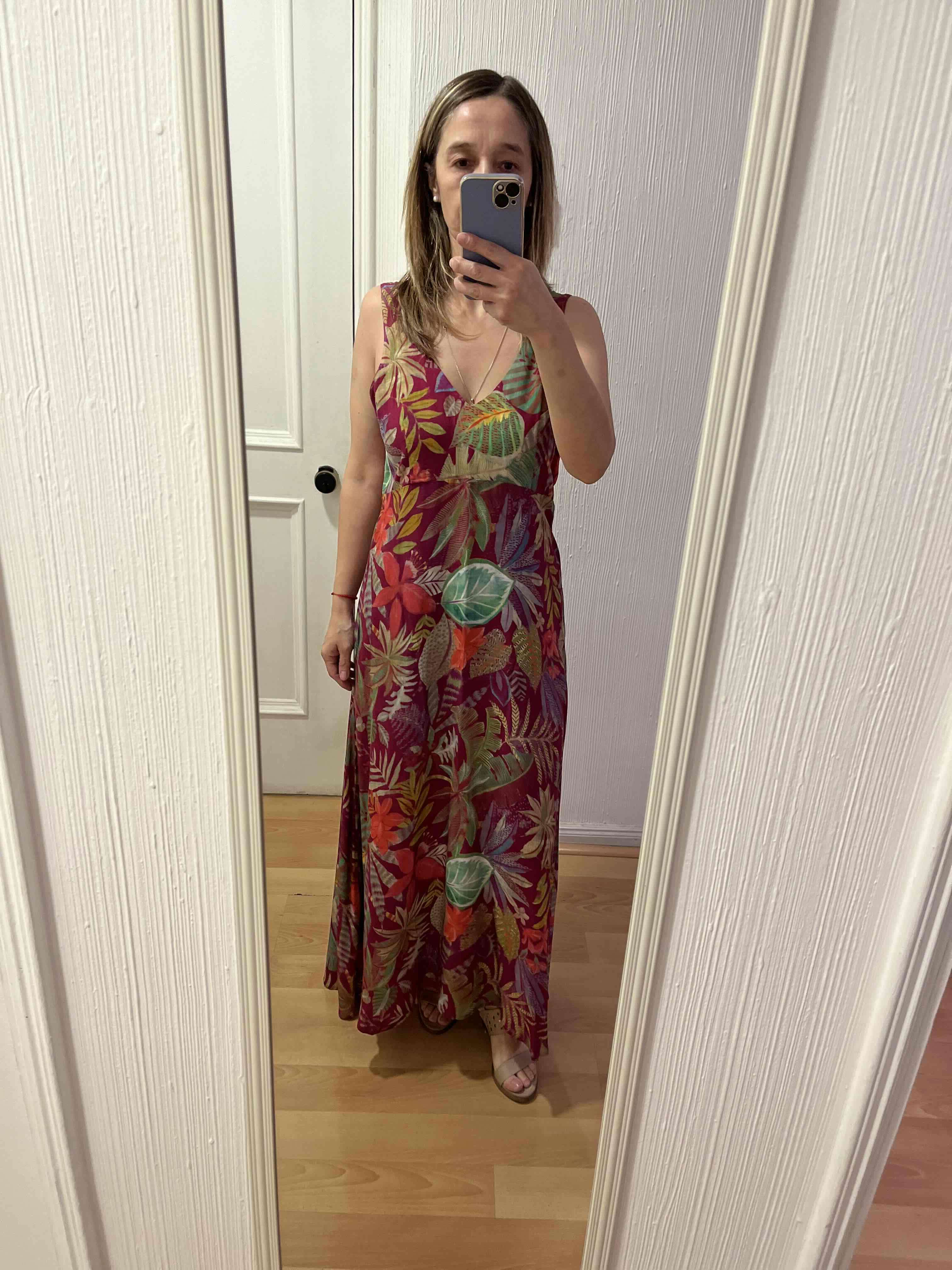Vestido largo estampado Umbrale - miniatura 4