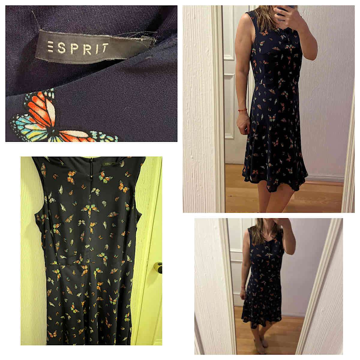 Vestido Esprit con mariposas - miniatura 1