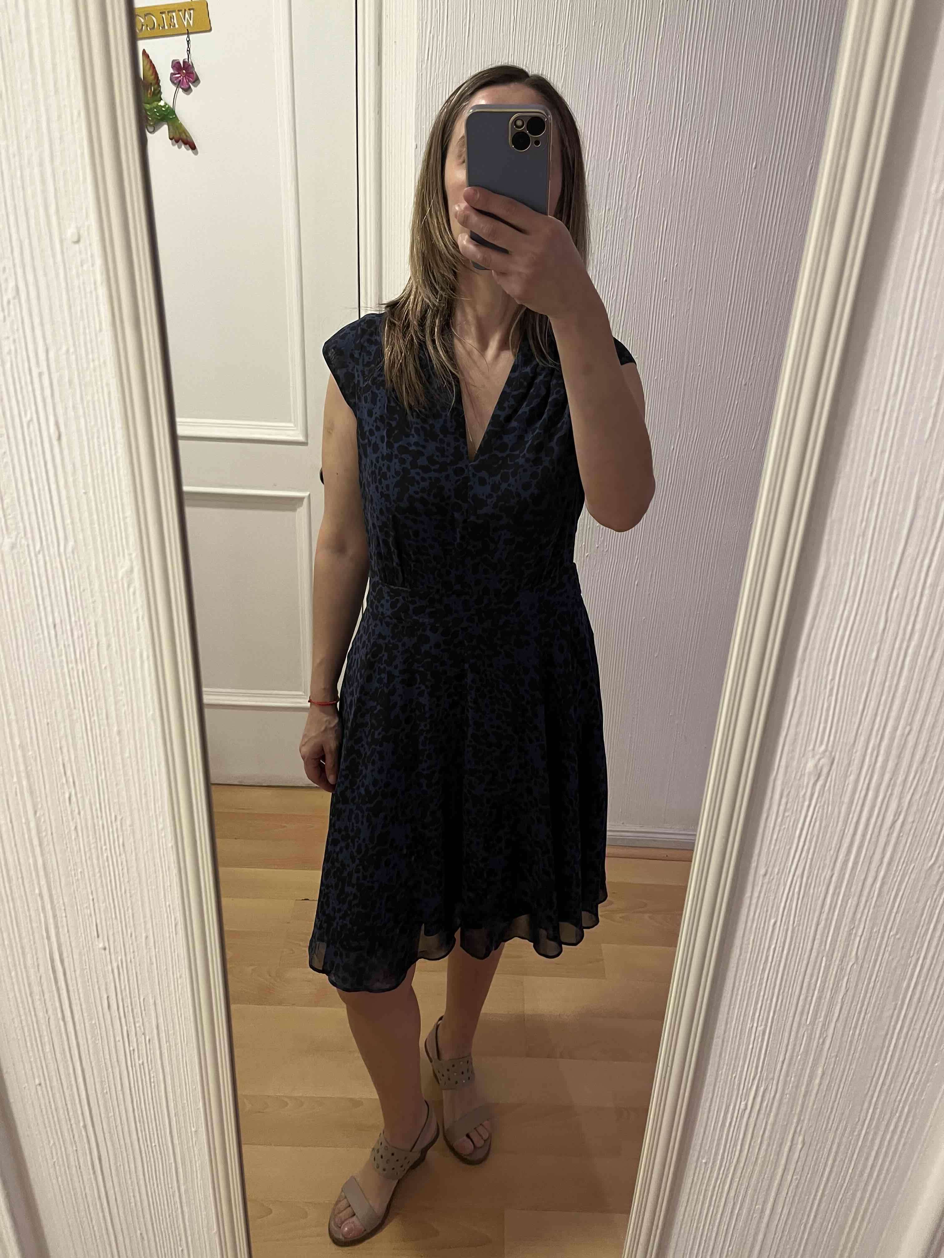 Vestido azul estampado Esprit - miniatura 4