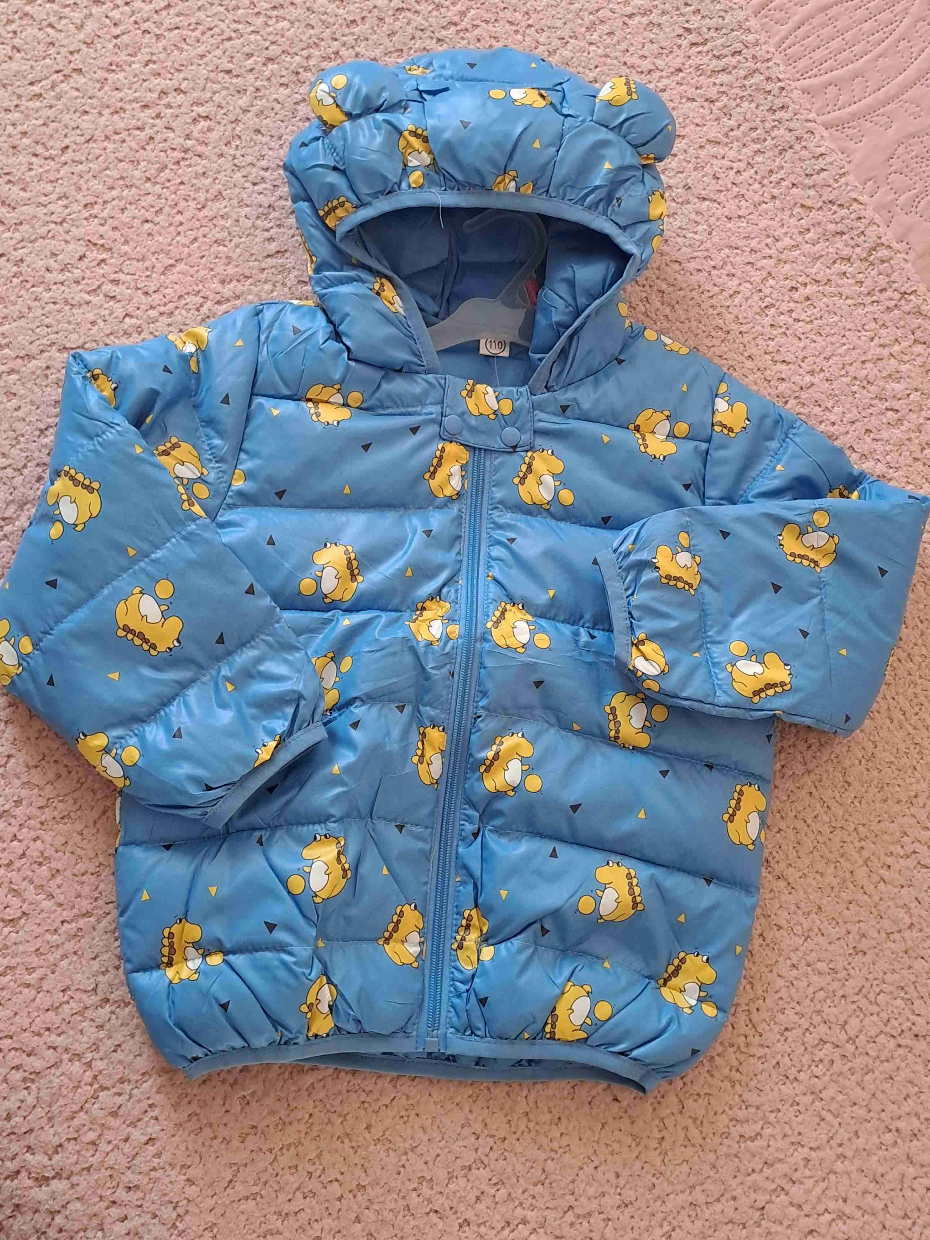 Chaqueta infantil azul con estampado talla 6