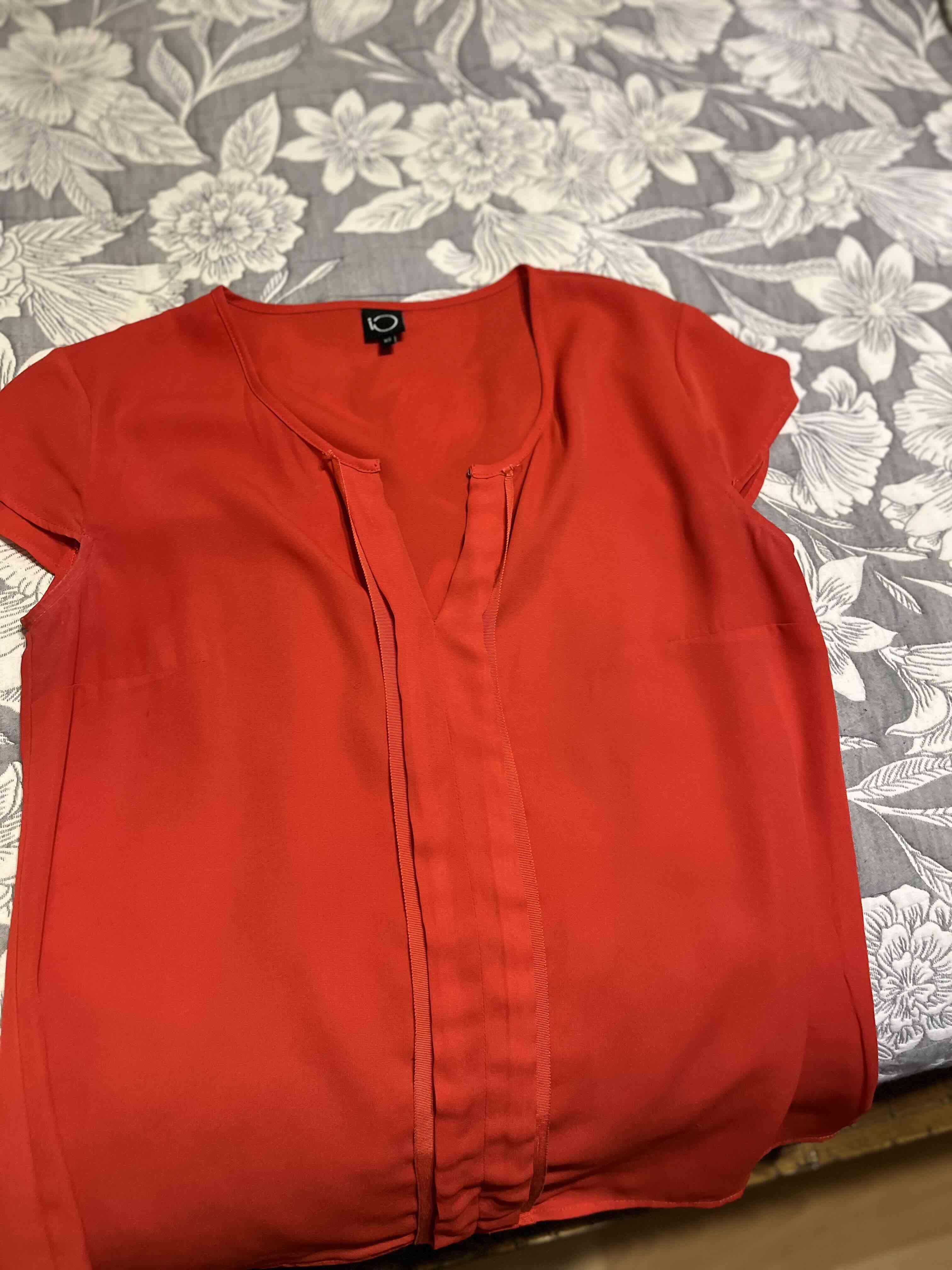 Blusa roja de talla XS Io - miniatura 2
