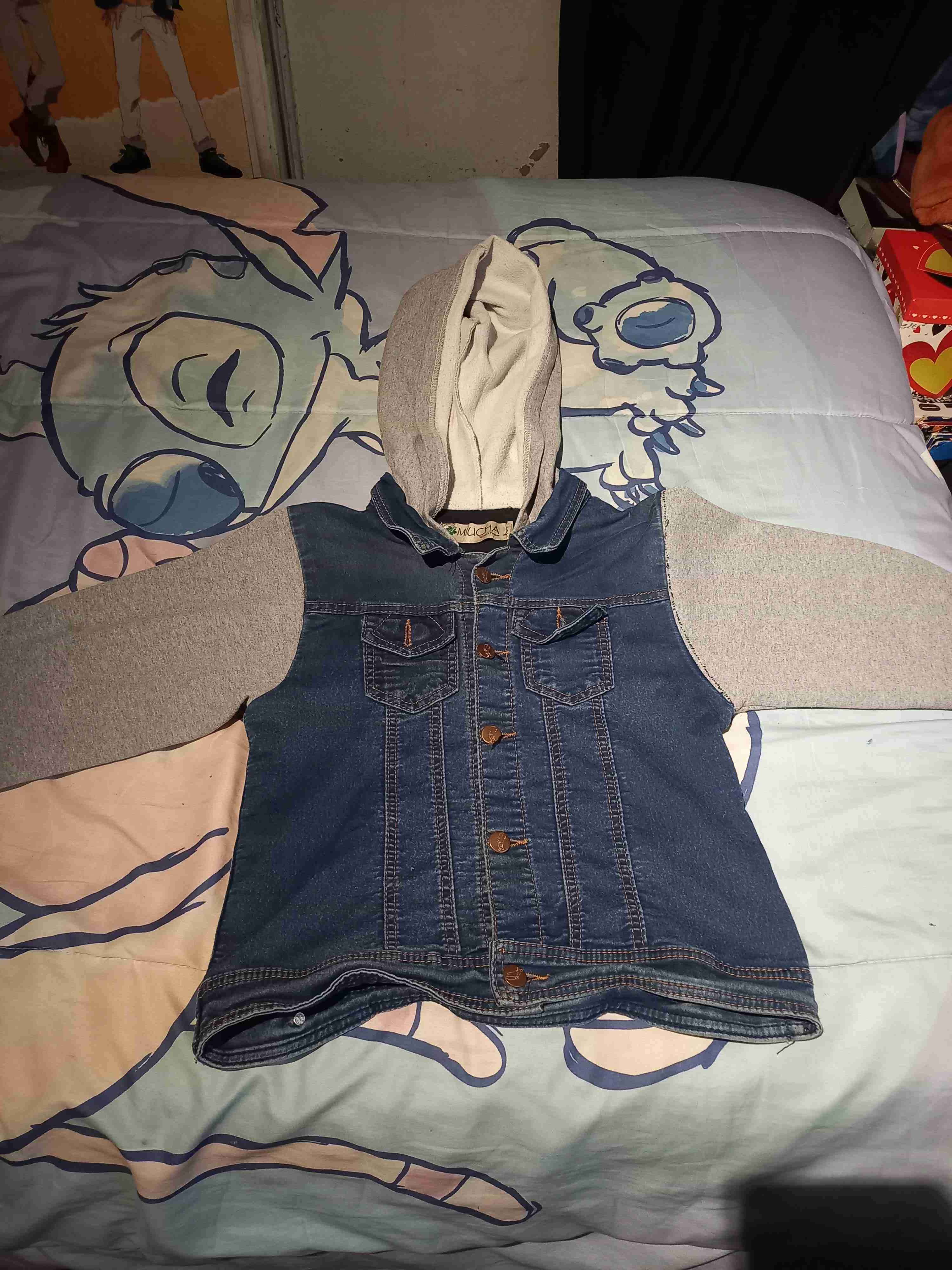 Chaqueta mezclilla con capucha - miniatura 1