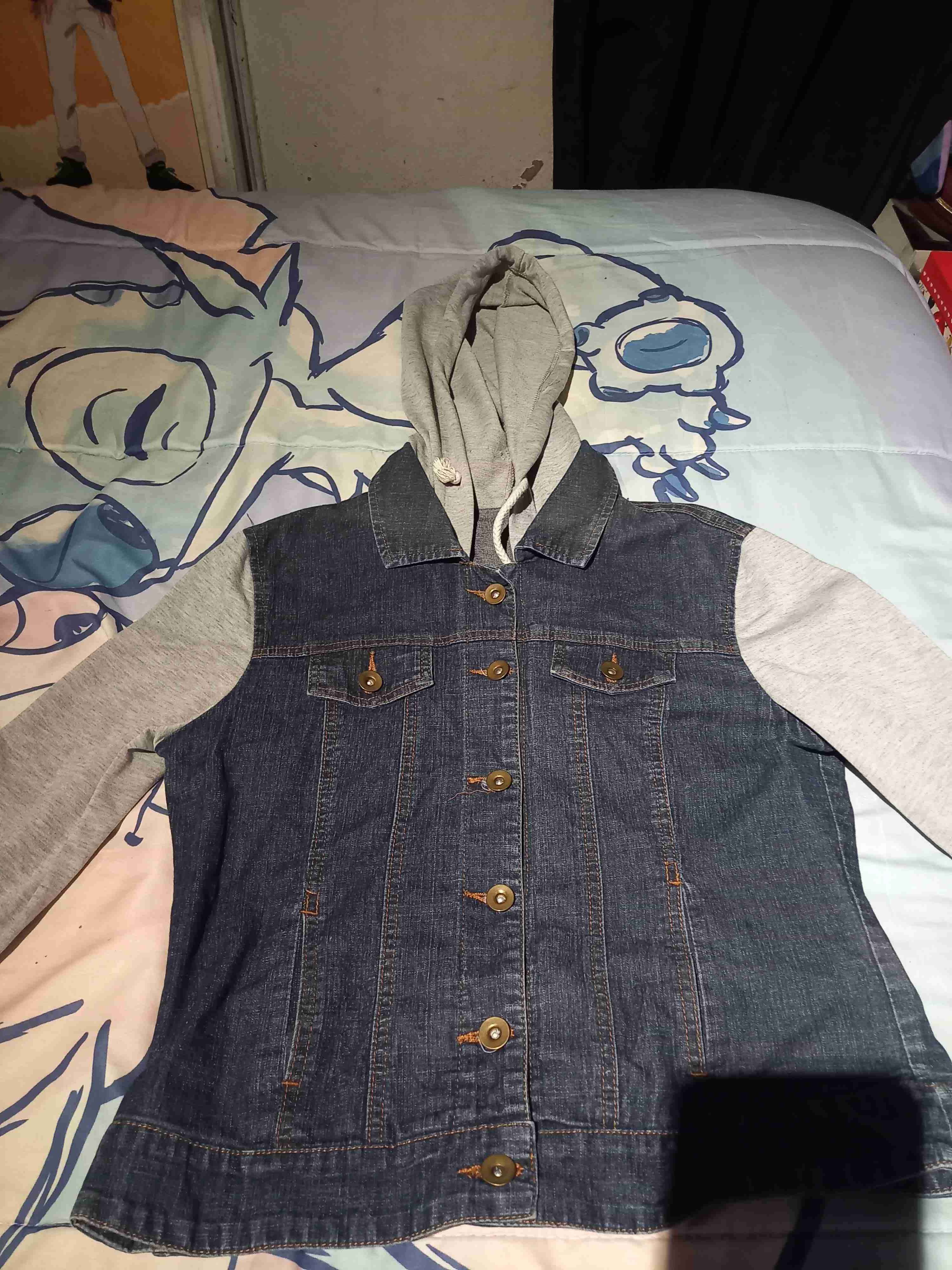 Chaqueta mezclilla con capucha - miniatura 1