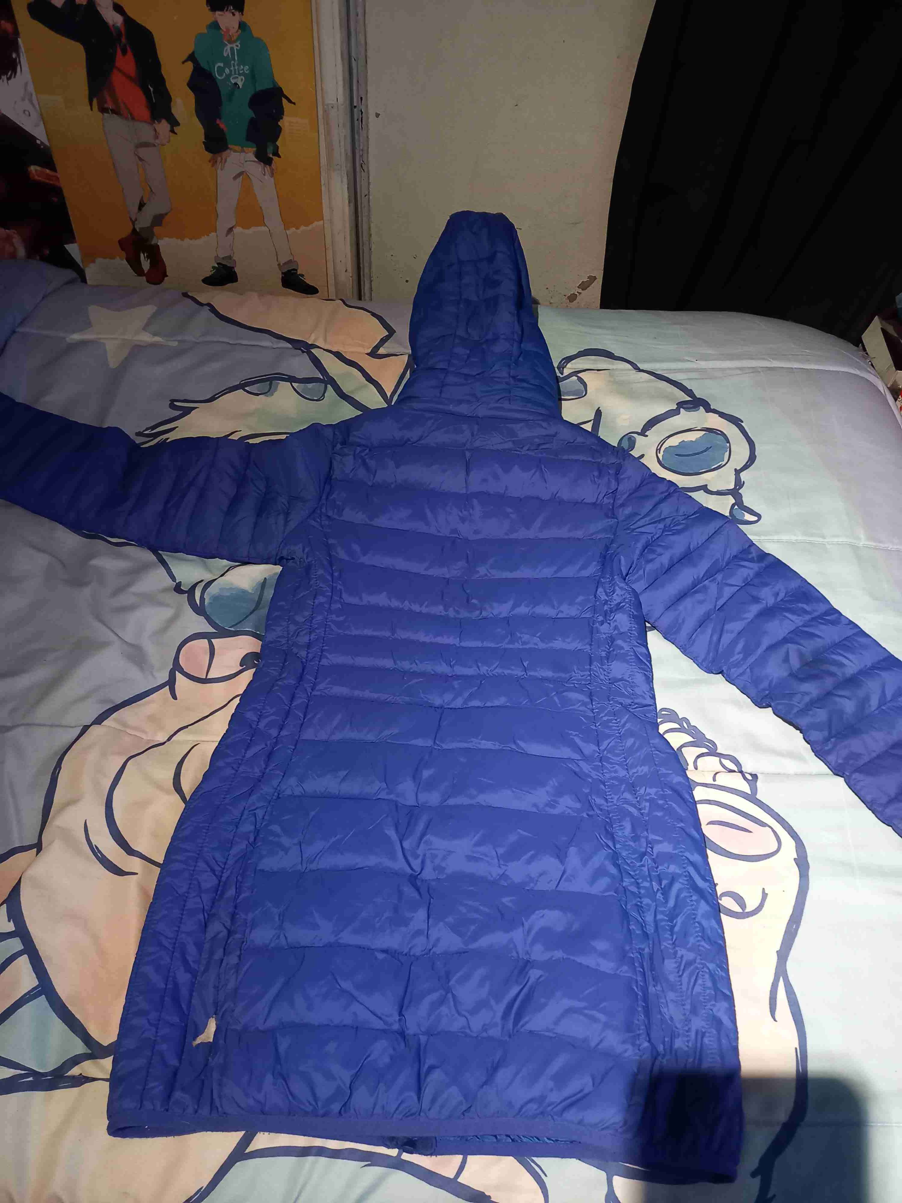 Parka azul con capucha - miniatura 2
