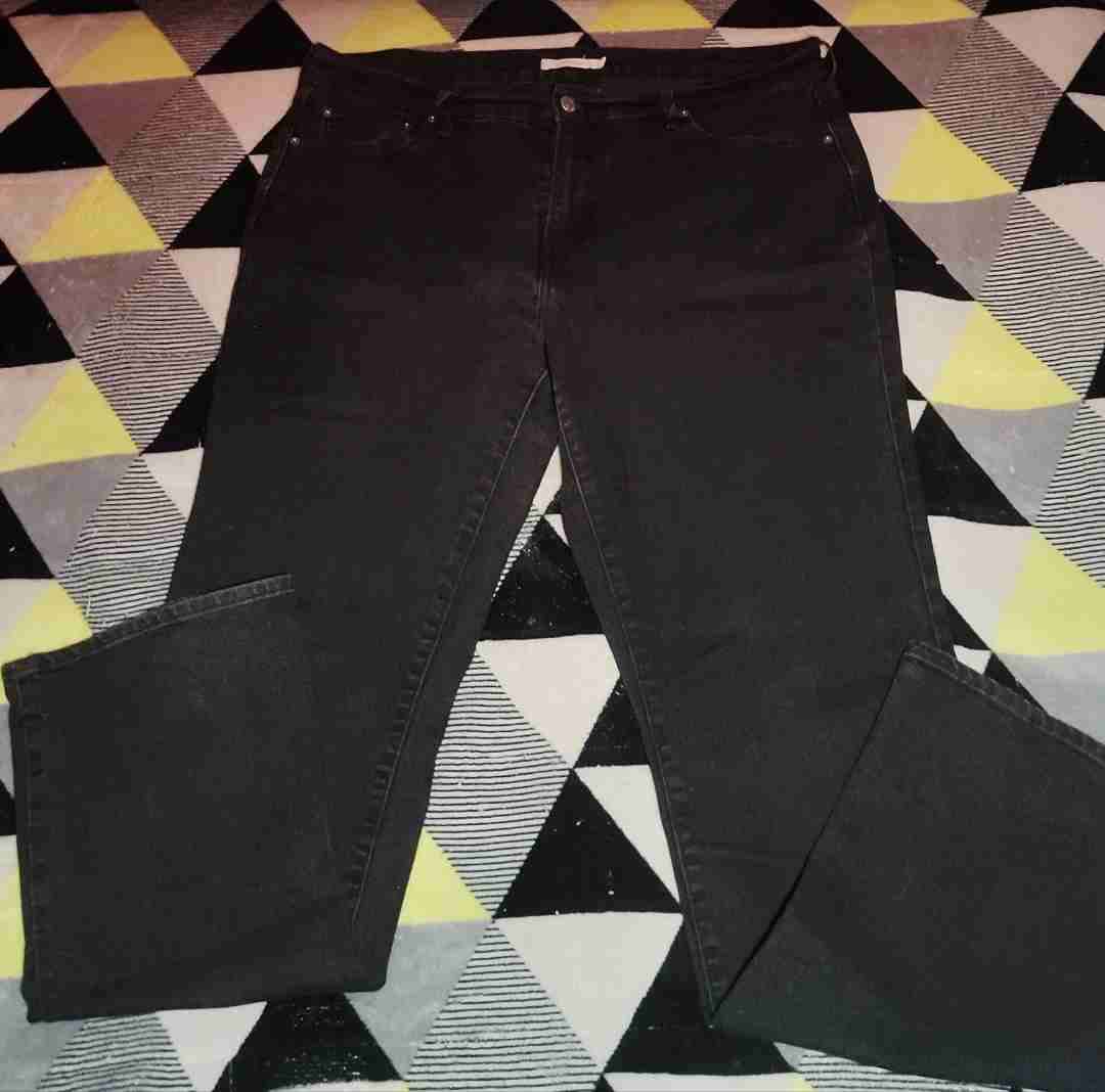 Pantalones de mezclilla negros rectos lives - miniatura 3