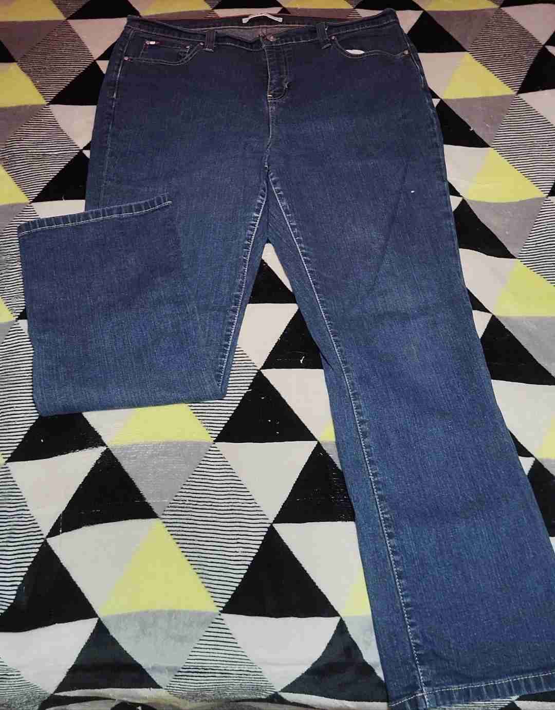 Jeans azules rectos tommy - miniatura 2