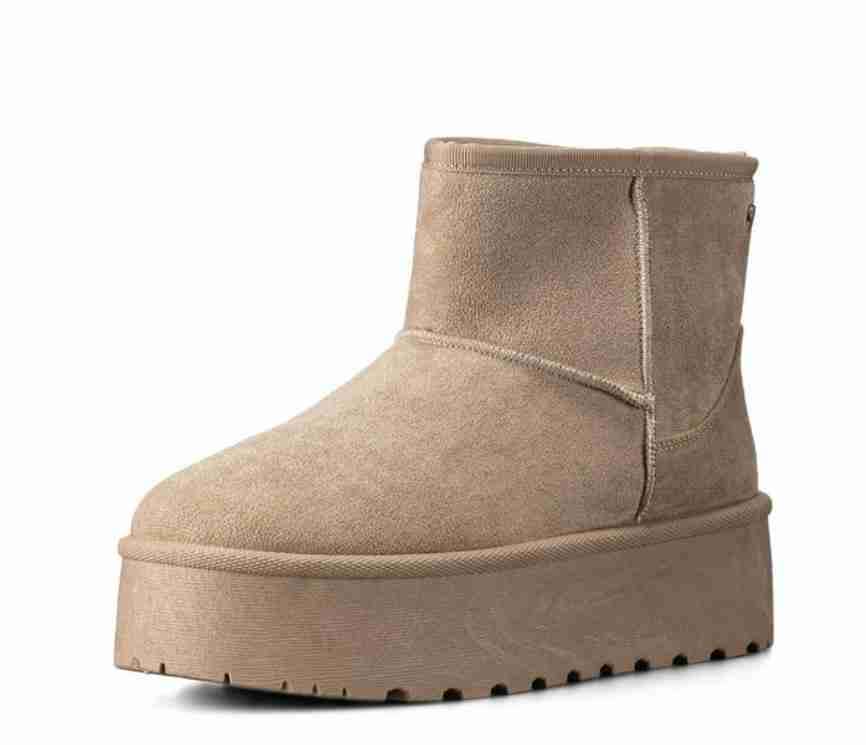 Botines beige de plataforma - miniatura 2