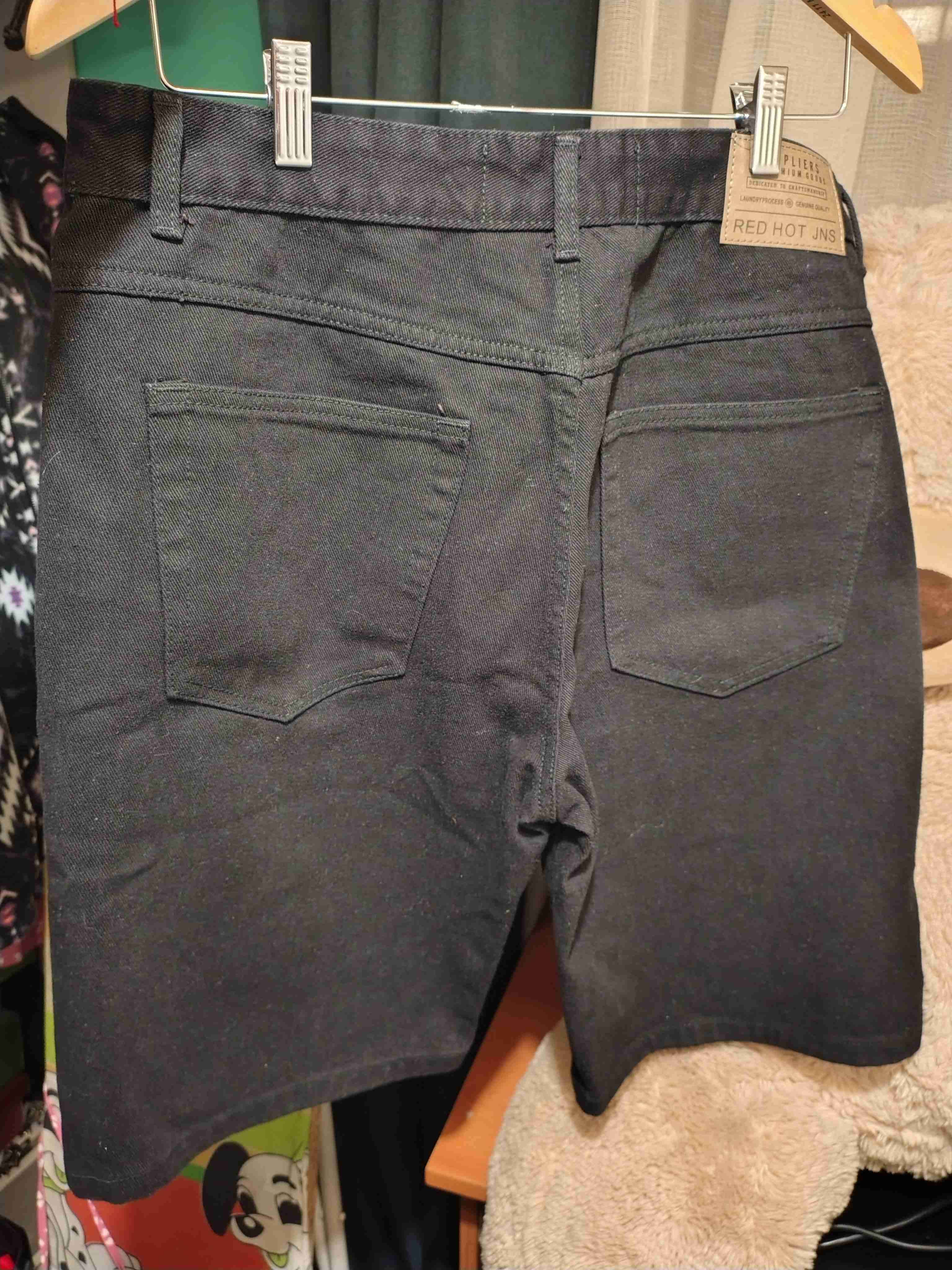 Shorts de mezclilla negros hombre - miniatura 4