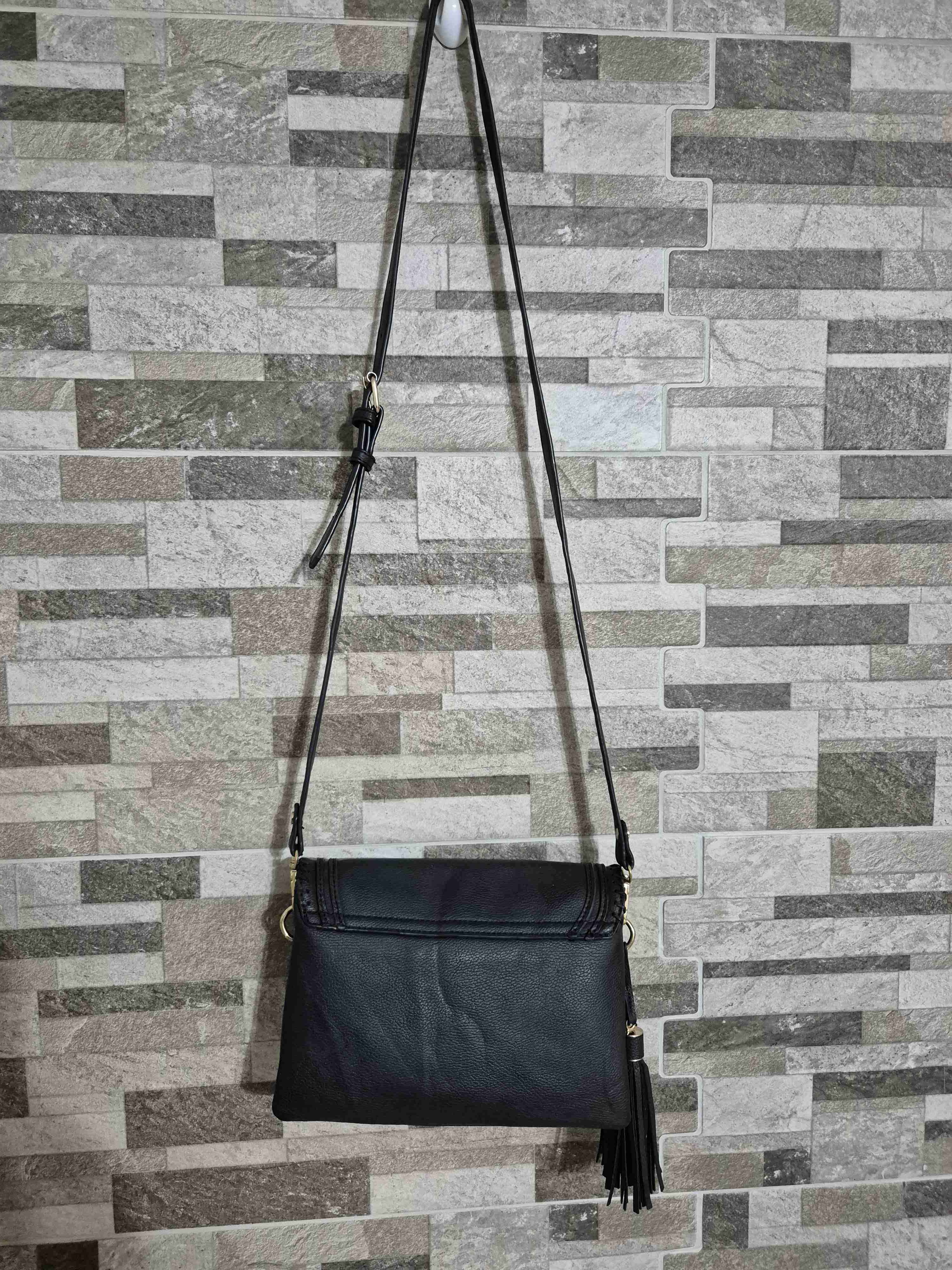 Cartera tipo bandolera negra - miniatura 2