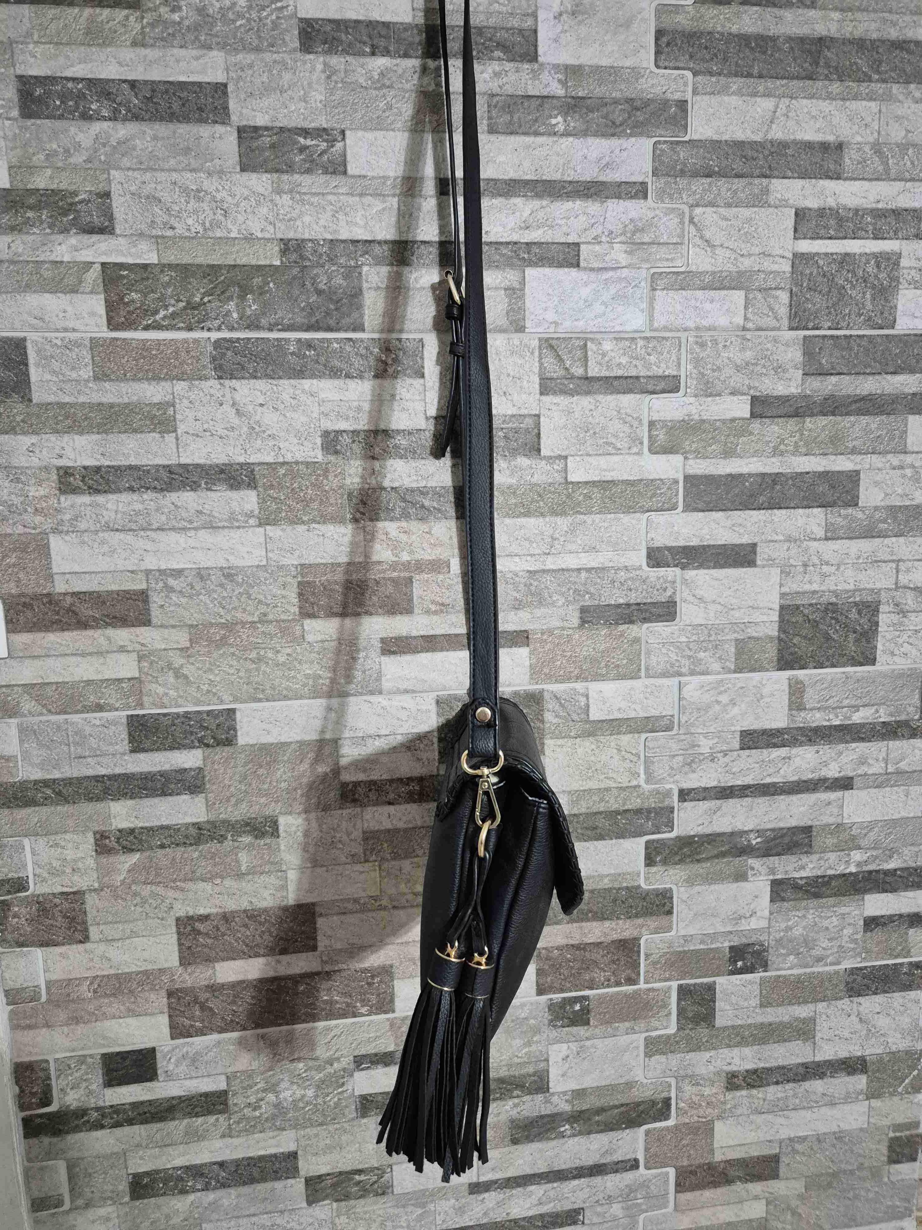 Cartera tipo bandolera negra - miniatura 3