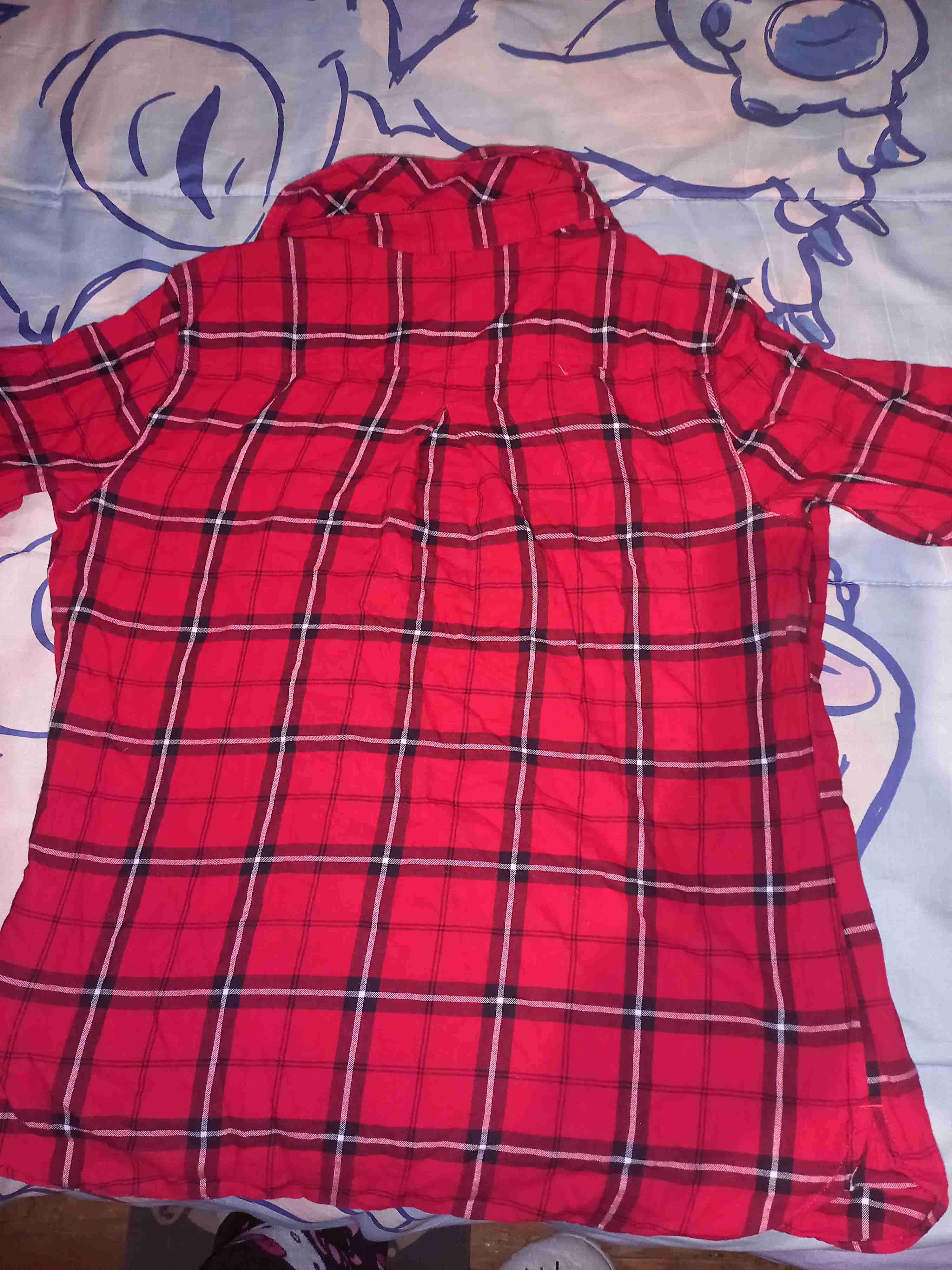 Camisa polo roja a cuadros - miniatura 3