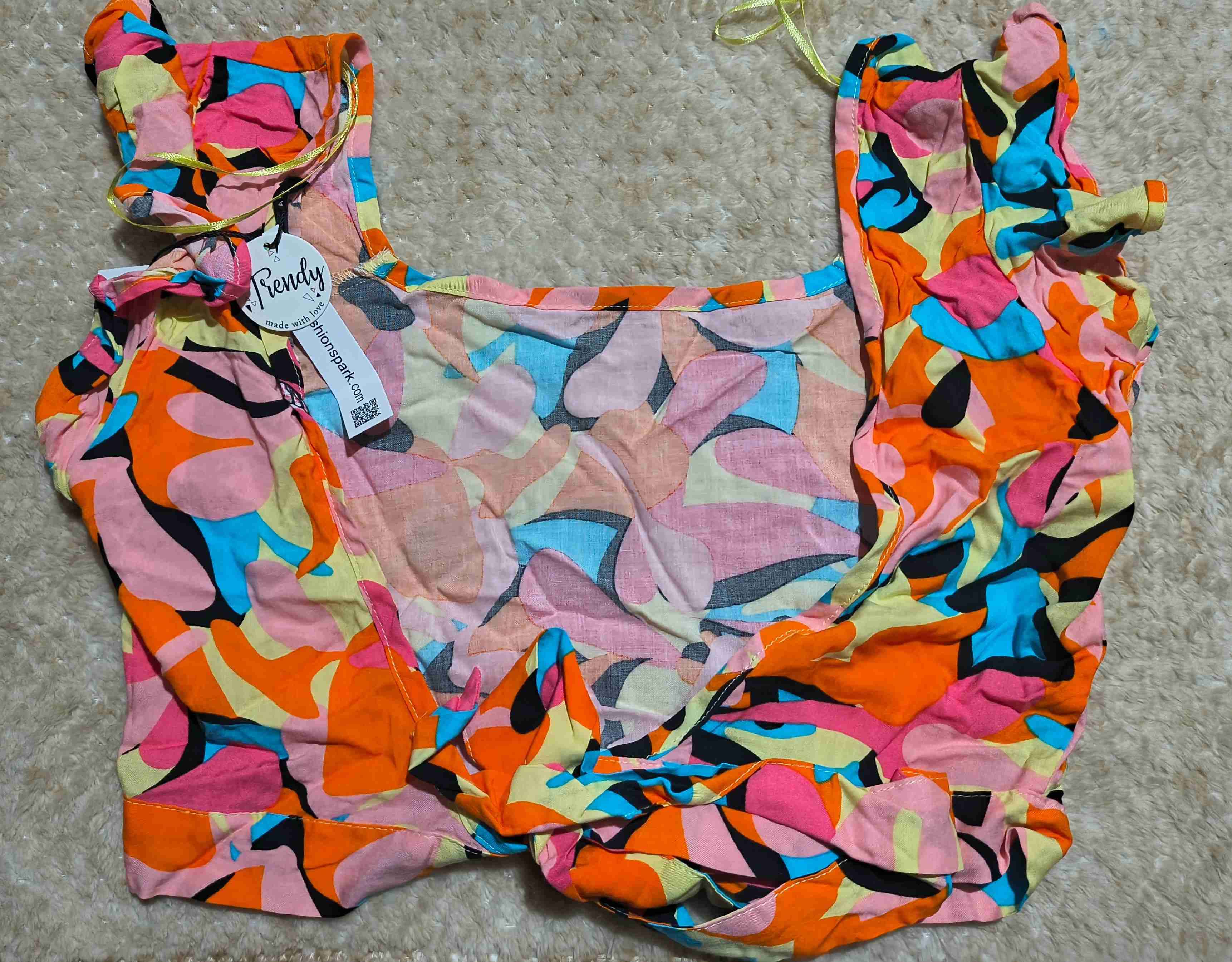 Crop top estampado colores vibrantes - miniatura 2
