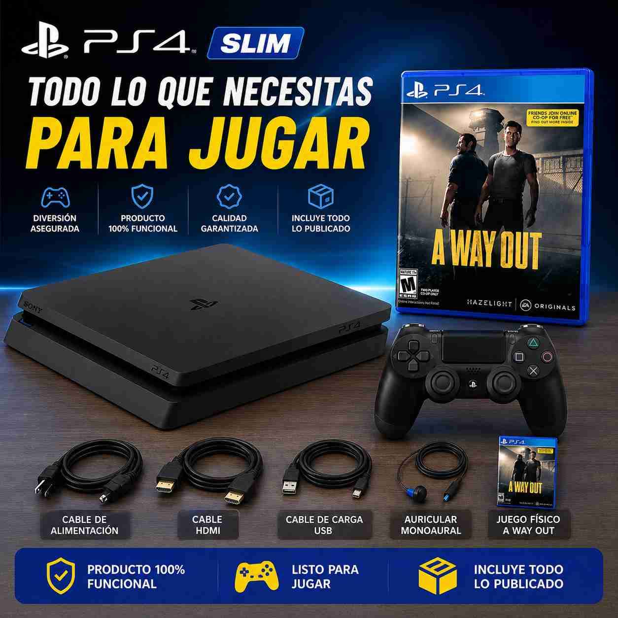 Consola PS4 Slim con juego - miniatura 1