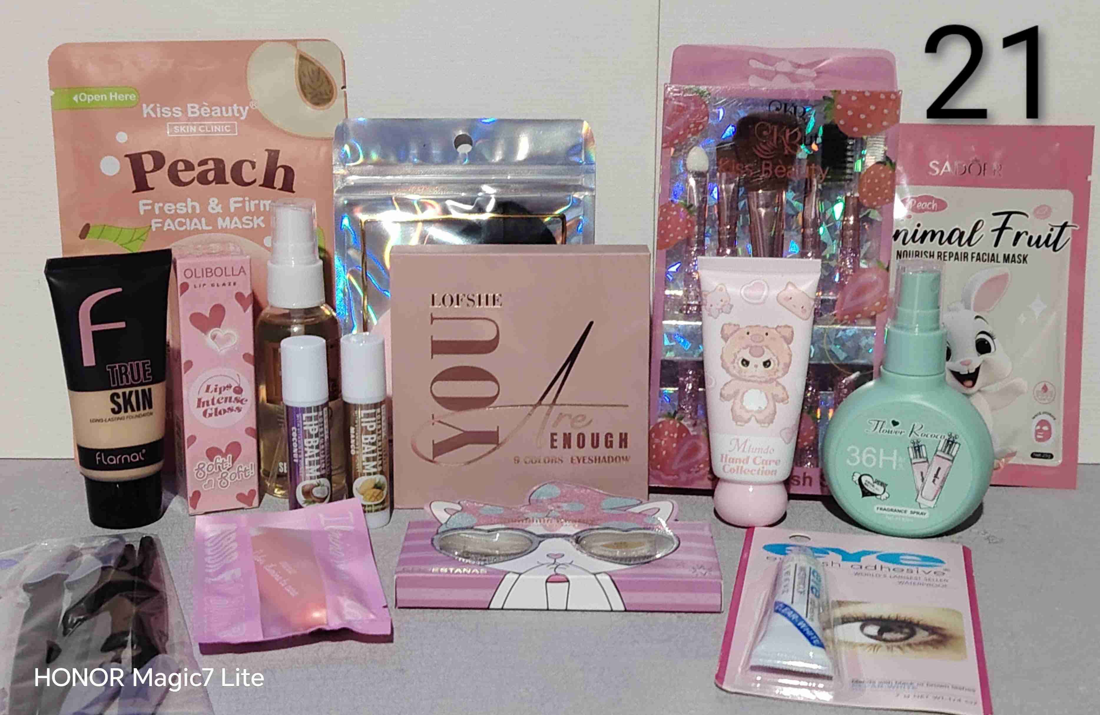 Set de cosméticos variados